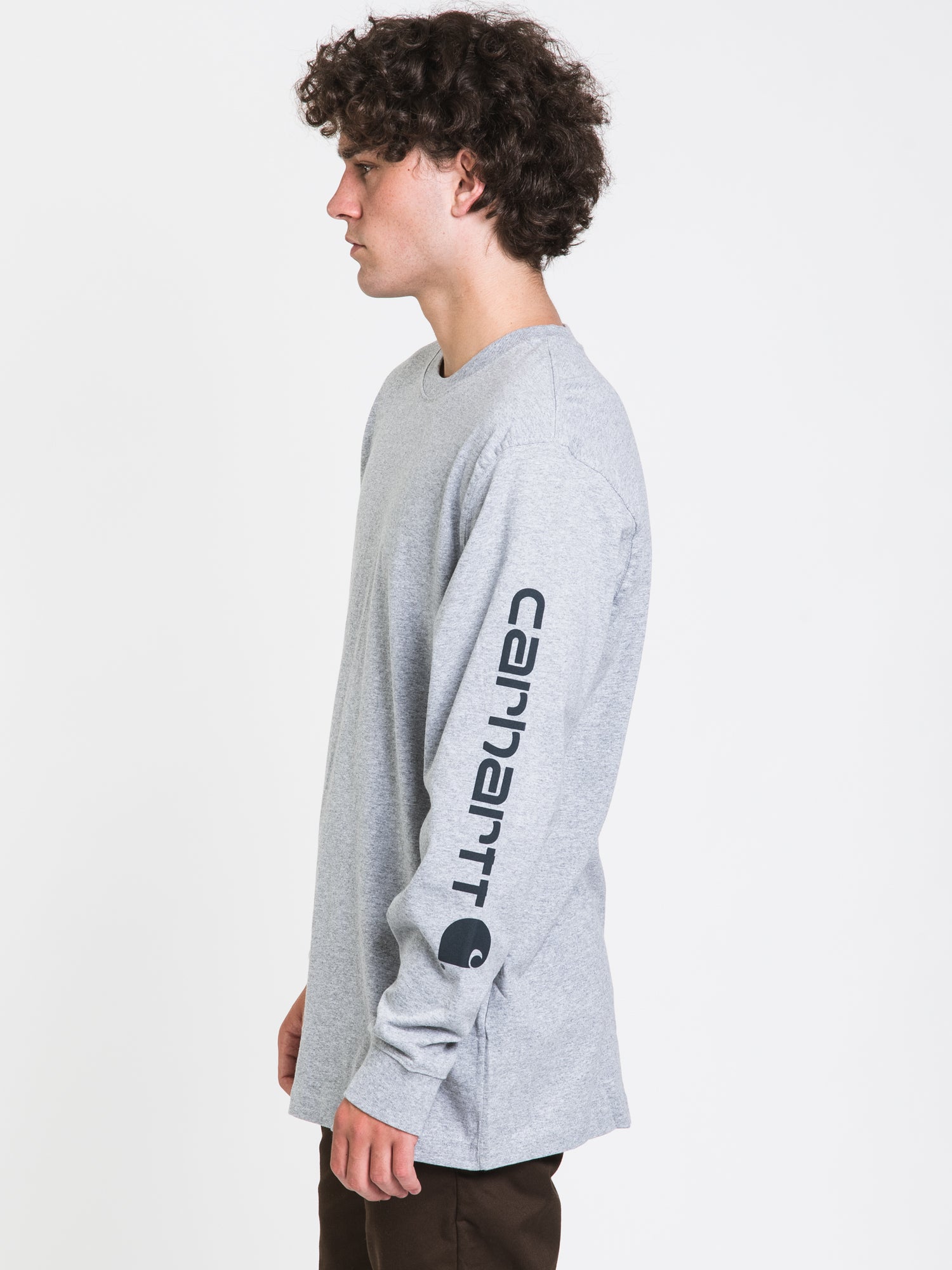 Carhartt Signature Long Sleeve T-Shirt for Men & Women | Durable Cotton Work Shirt | Comfortable Casual Wear for Construction, Outdoor & Everyday Use | Clearance Sale