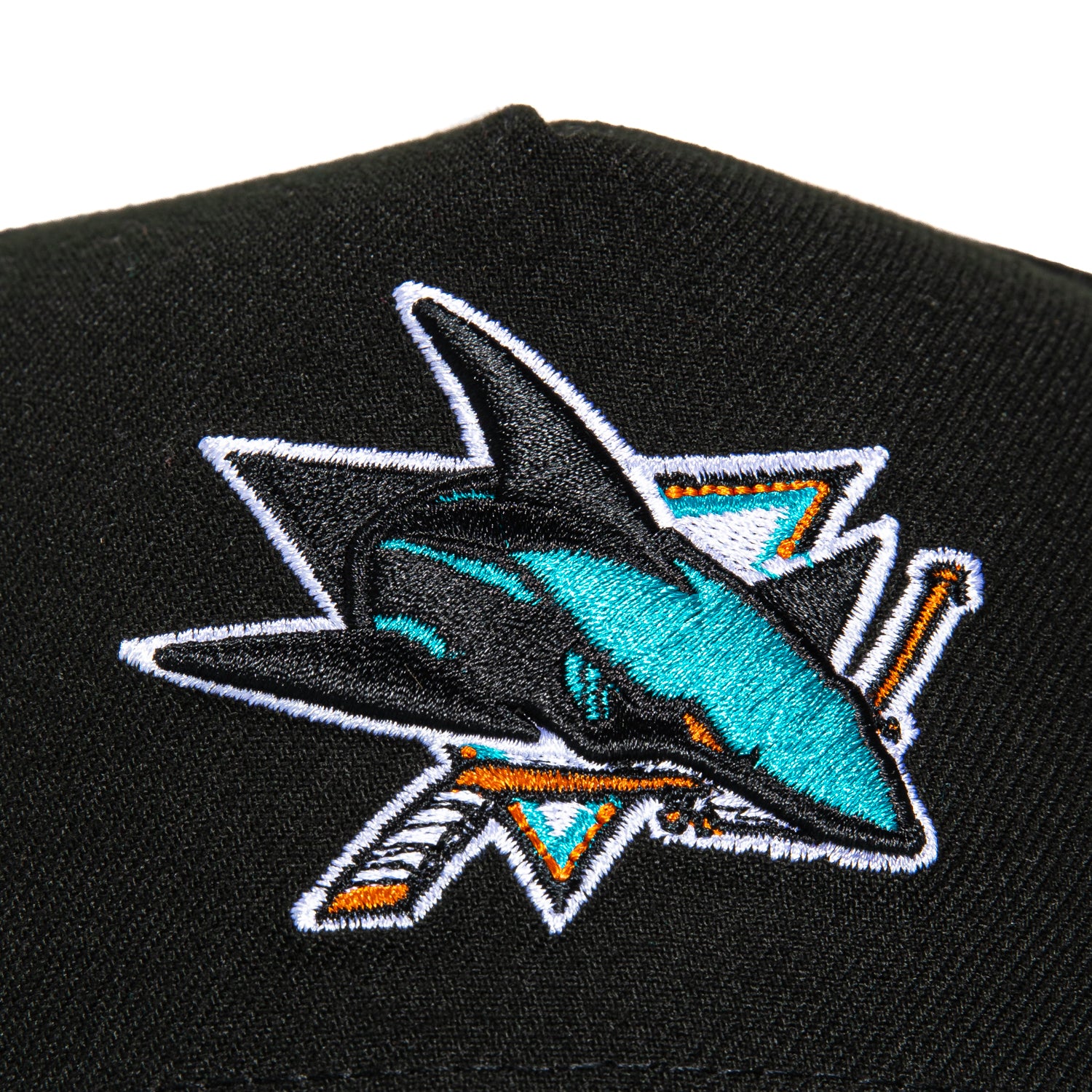 New Era 9Forty A-Frame San Jose Sharks Snapback Hat with Logo Patch - Black & Teal for Men's Sports & Casual Wear