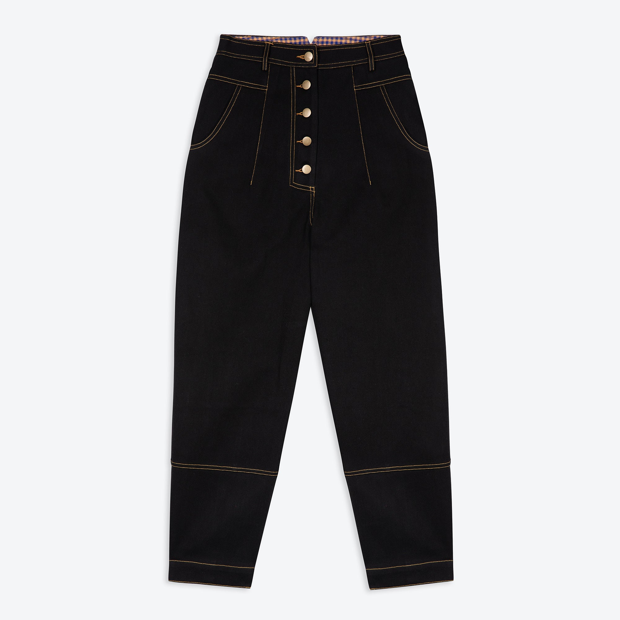 Lowie Drill Black 5 Button Men's Dress Pants - Formal Office Wear & Business Casual Attire for Professional Men
