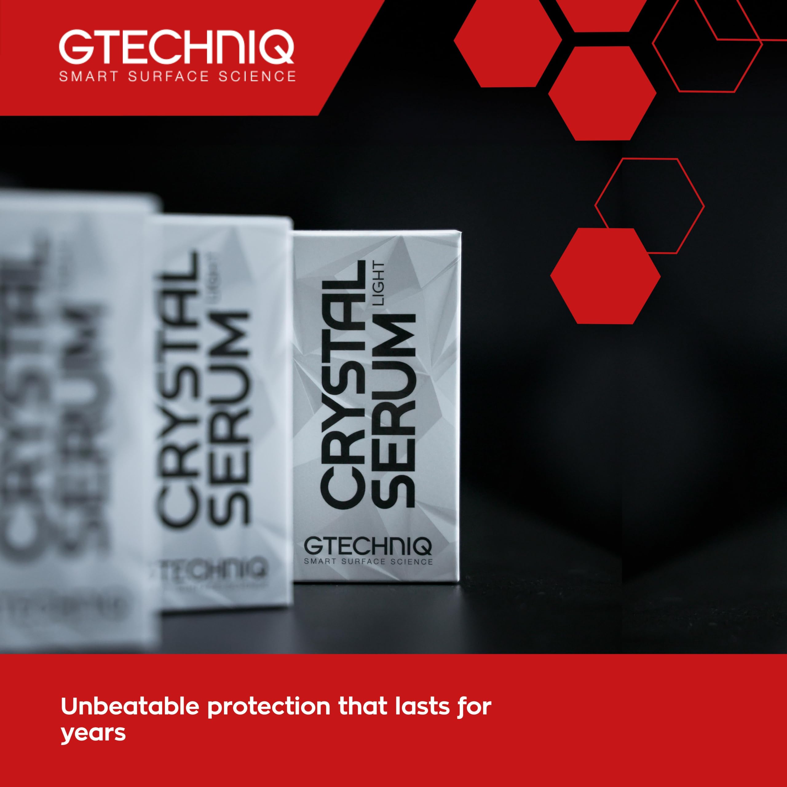 Gtechniq Crystal Serum Light Ceramic Coating Kit - 30ml Car Paint Protection for Small to Medium Vehicles | Long-Lasting 3-5 Year Shine & UV Protection | Easy DIY Application | Perfect for Daily Drivers, Show Cars & Automotive Enthusiasts