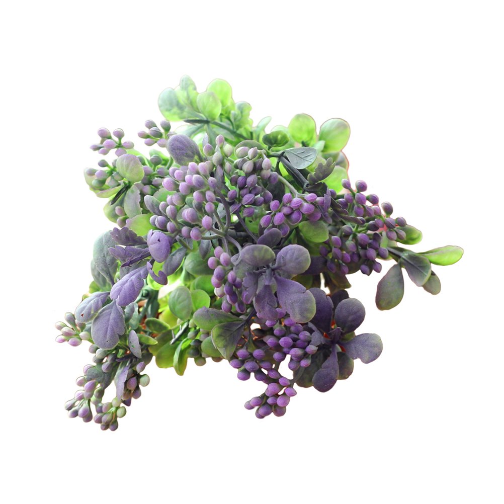 WINOMO Artificial Flower Lifelike Berries - Realistic Blue Decorative Faux Fruit Plants for Home, Wedding, and Office Decor