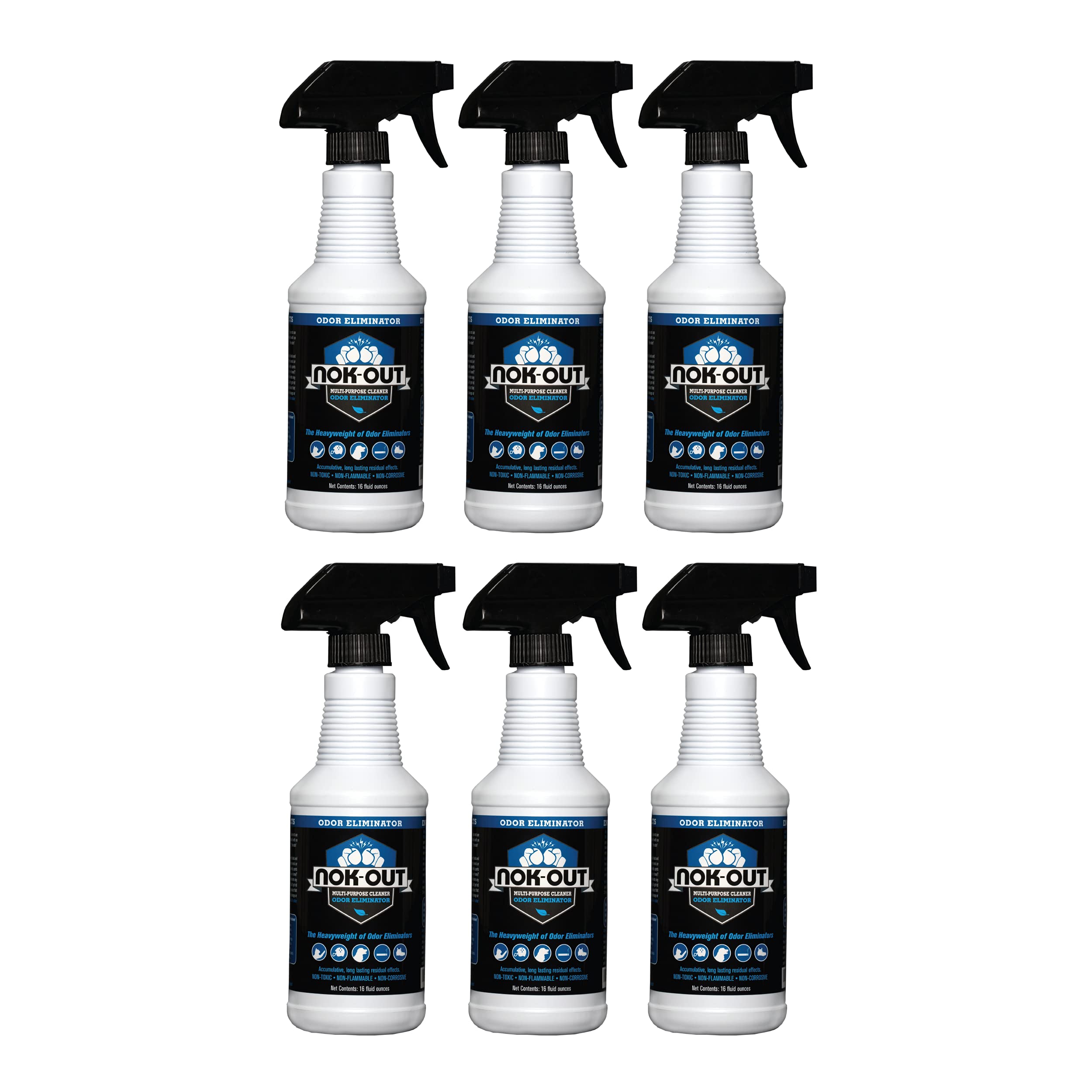 Natural Pet Odor Eliminator Spray - 16oz (6-Pack) | Dog & Cat Deodorizer for Home, Carpet & Furniture | Safe for Pets & Kids | Eliminates Bad Smells from Urine, Feces & More