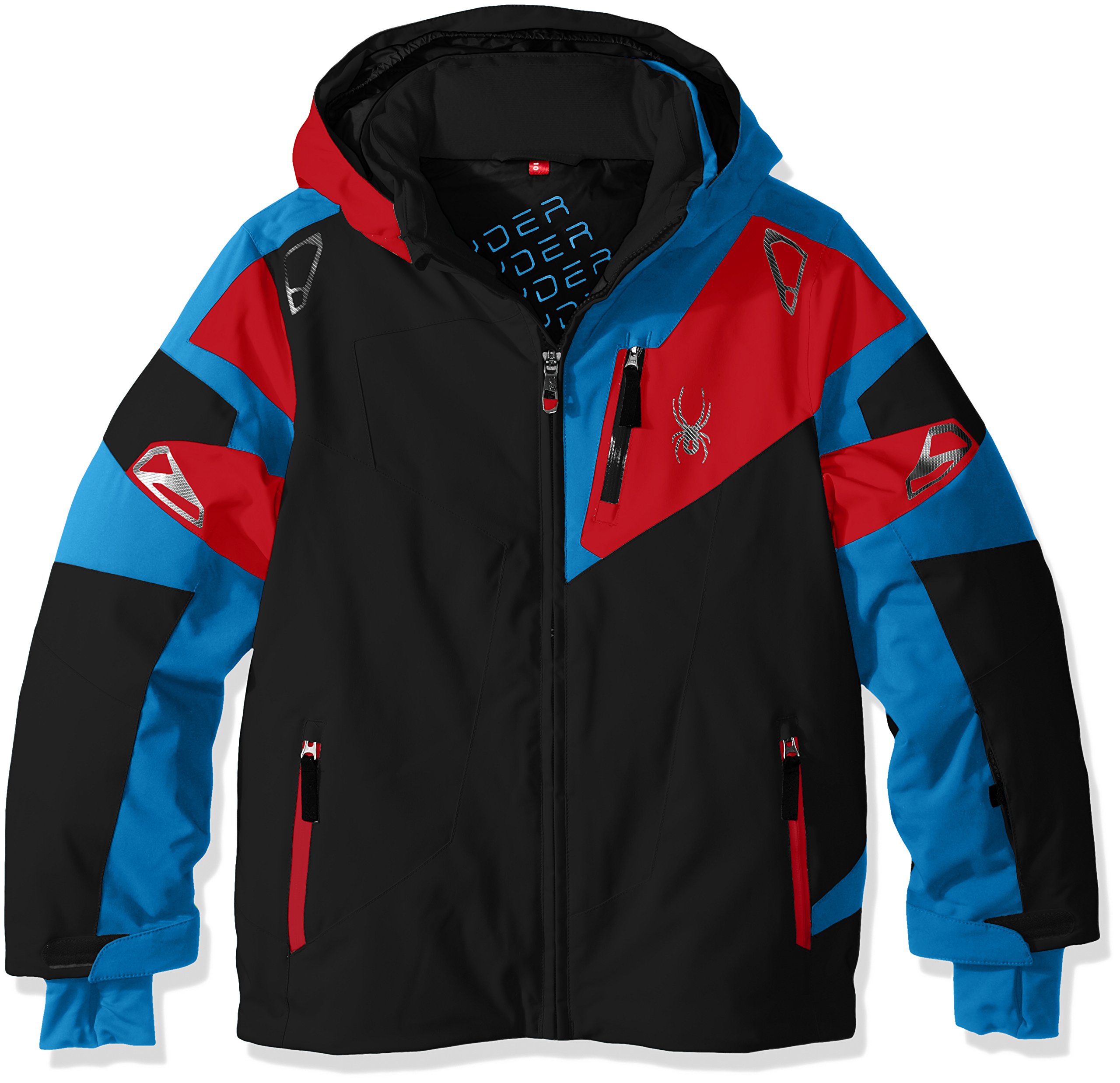 Spyder Boys Leader Jacket - Waterproof Windbreaker for Kids & Teens - Skiing, Snowboarding & Outdoor Winter Activities