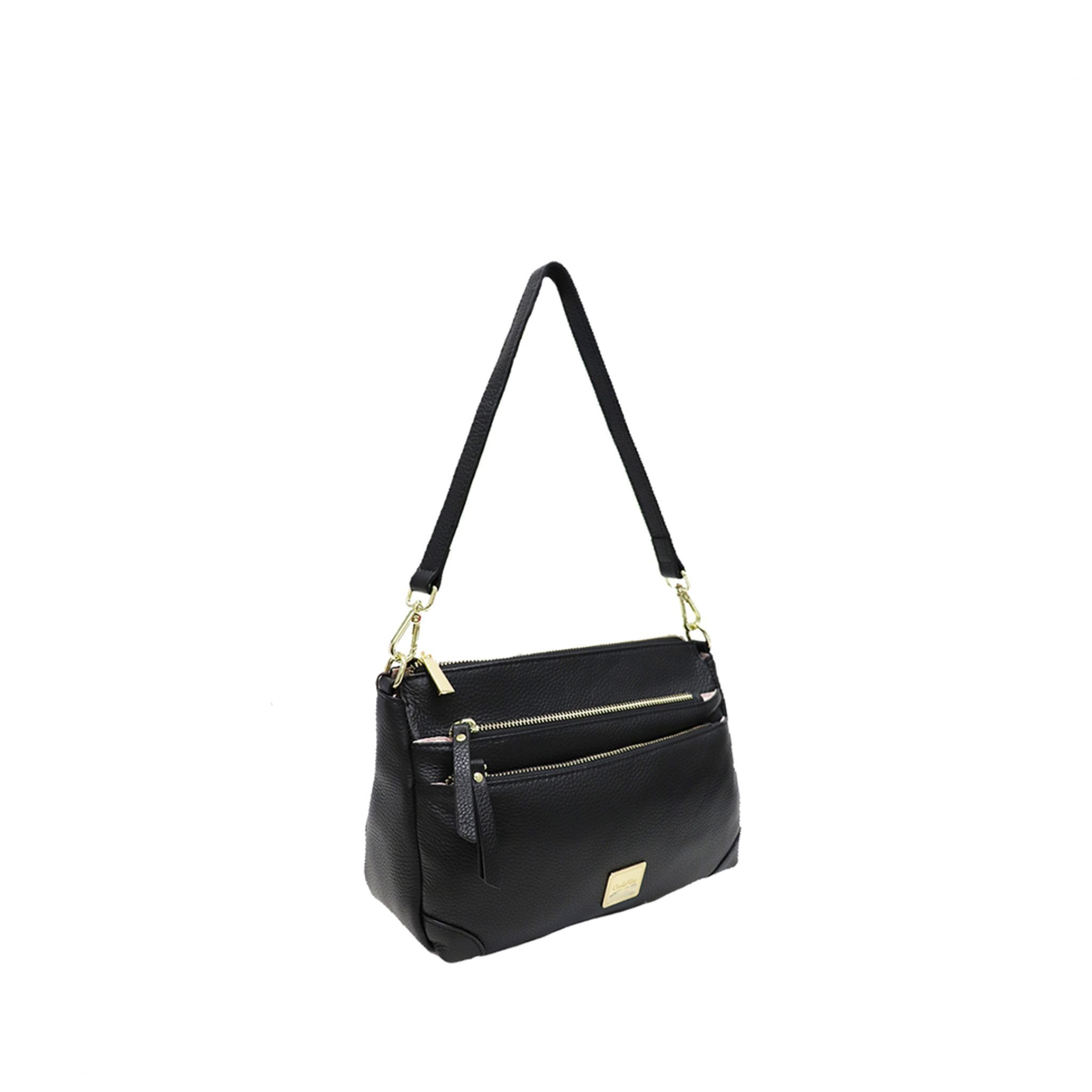 Stylish Carlo Rino Black Crossbody Bag for Women - Perfect for Everyday Use, Travel & Shopping