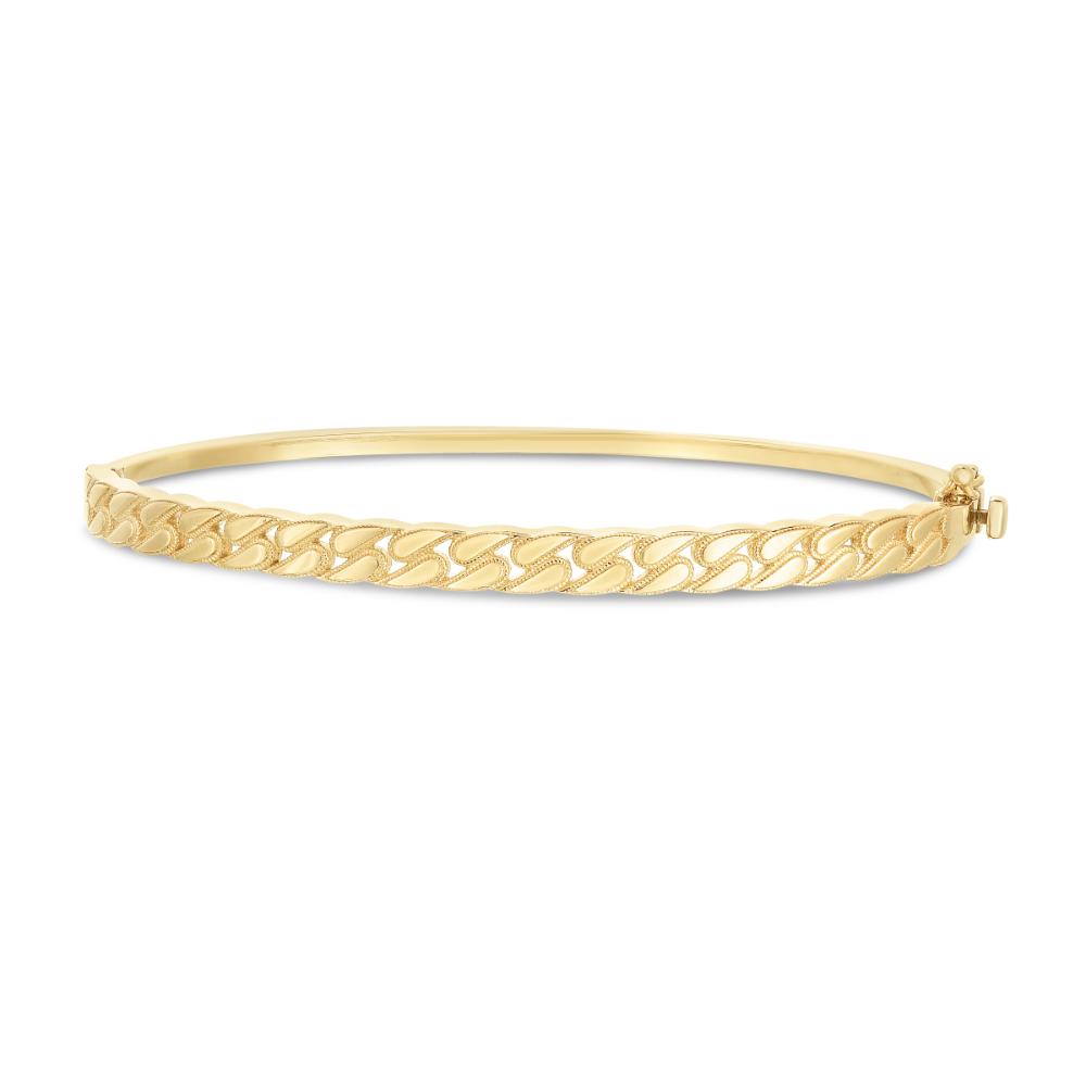 14K Gold Cuban Link Chain Bracelet for Women & Men - Elegant & Durable Jewelry for Everyday Wear, Parties & Gifts