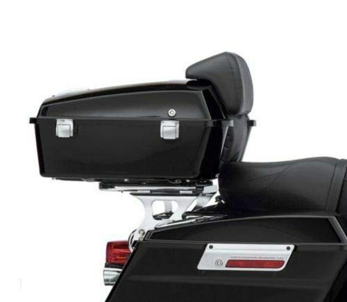 TCT-MT Razor Tour Pack Trunk Backrest Pad & Solo Luggage Mounting Rack for Harley Davidson 2009-2013 Touring Models (Road King FLHR, FLHRC, FLHT, FLHX, FLTR) - Comfortable Long Ride Support & Secure Storage Solution