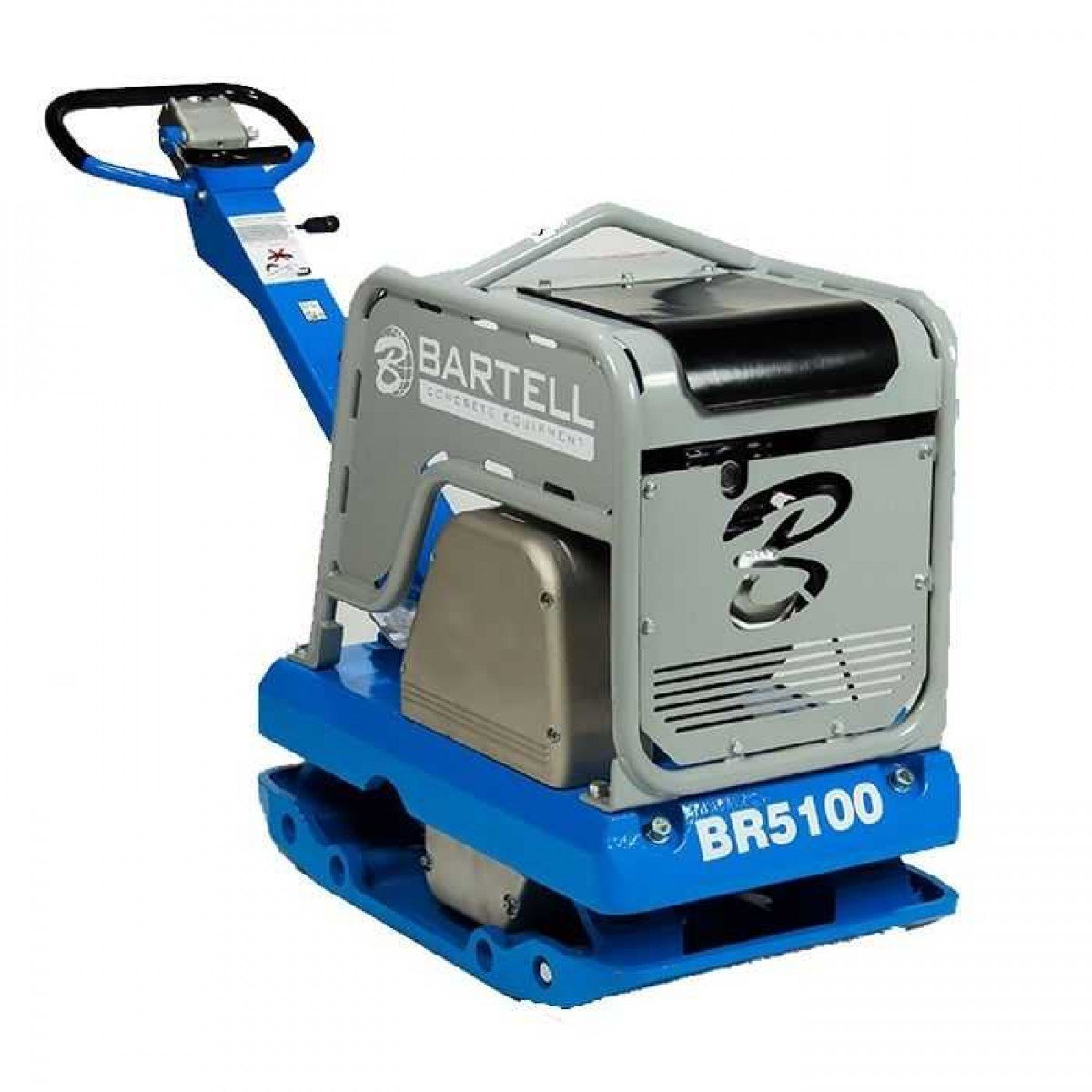 BR 5100 Reversible Plate Compactor - Heavy Duty Construction Compaction Equipment for Soil, Gravel & Asphalt - Perfect for Landscaping, Driveway & Road Repair Projects