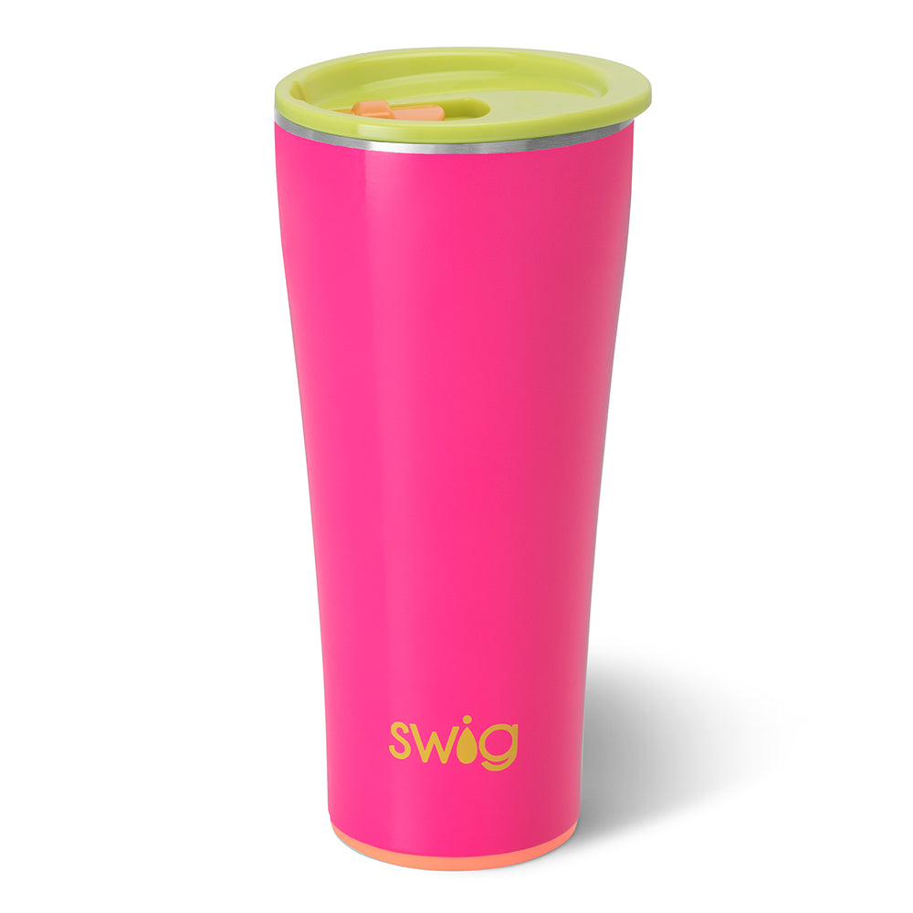 32oz Tutti Frutti Insulated Tumbler with Lid & Straw - Leakproof Stainless Steel Water Bottle for Kids, Travel, Gym & Outdoor Activities
