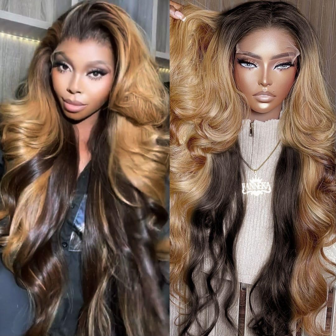 13x6 Honey Blonde HD Lace Front Wig 250 Density Human Hair - Pre Plucked with Baby Hair, 32