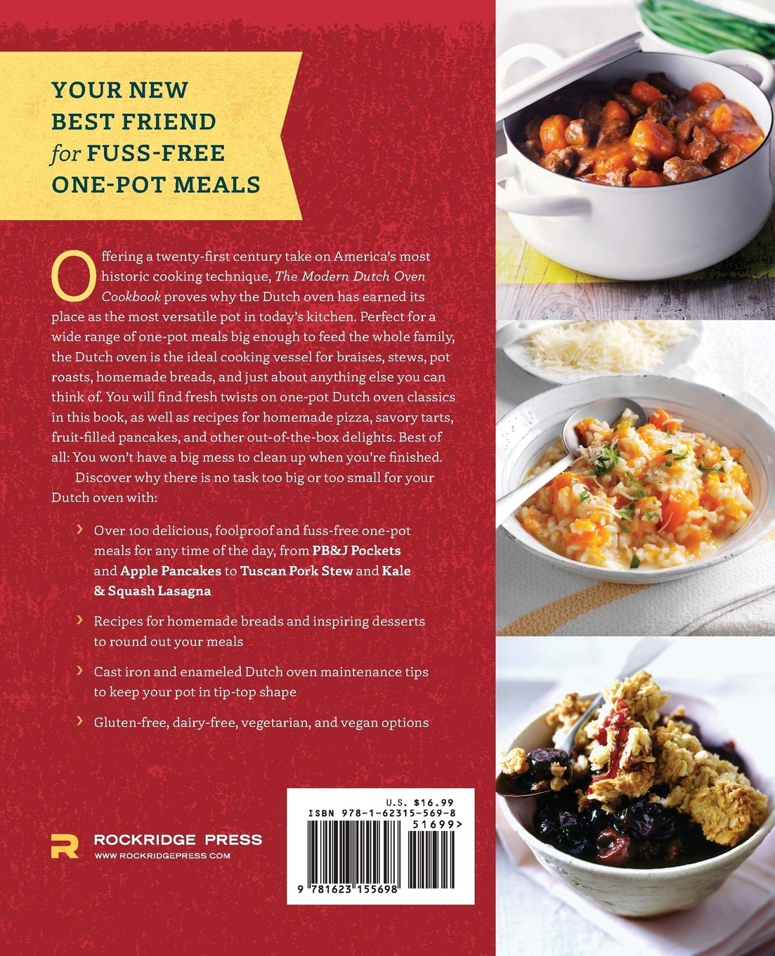 The Modern Dutch Oven Cookbook: 100+ Fresh Recipes for Braises, Stews, Pot Roasts & One-Pot Meals | Easy Dutch Oven Cooking for Family Dinners, Camping & Comfort Food