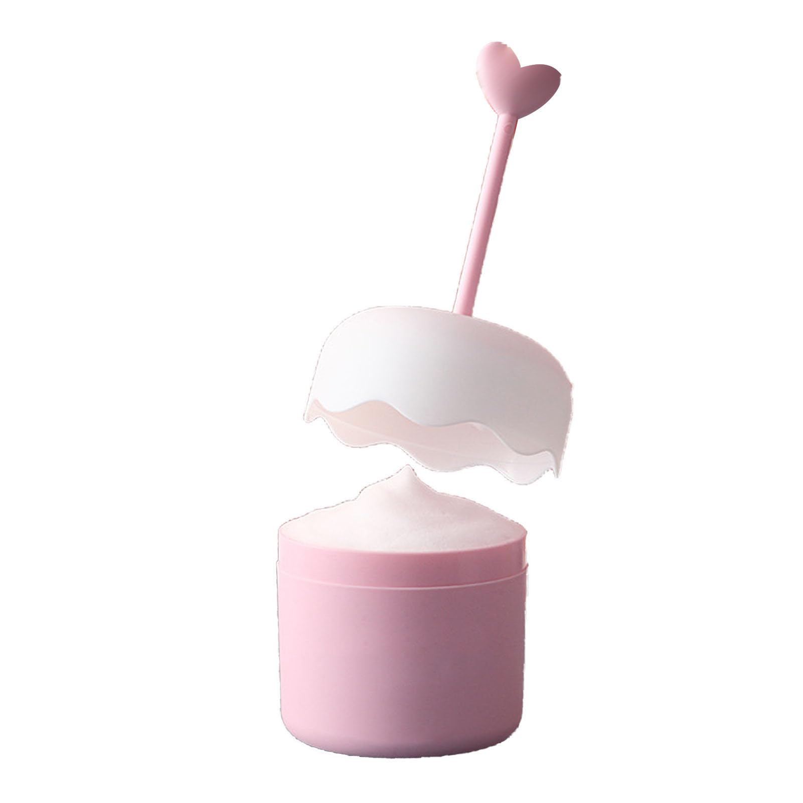 Portable Electric Facial Cleanser Foam Maker - Travel-Friendly Bubble Foaming Device for Deep Cleansing | Perfect for Shower, Skincare Routine & On-The-Go Use (Pink)