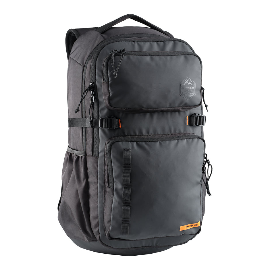 Caribee 6464 Storm 38L Overnight Backpack - Waterproof Travel Backpack for Hiking, Camping & Business Trips - Black