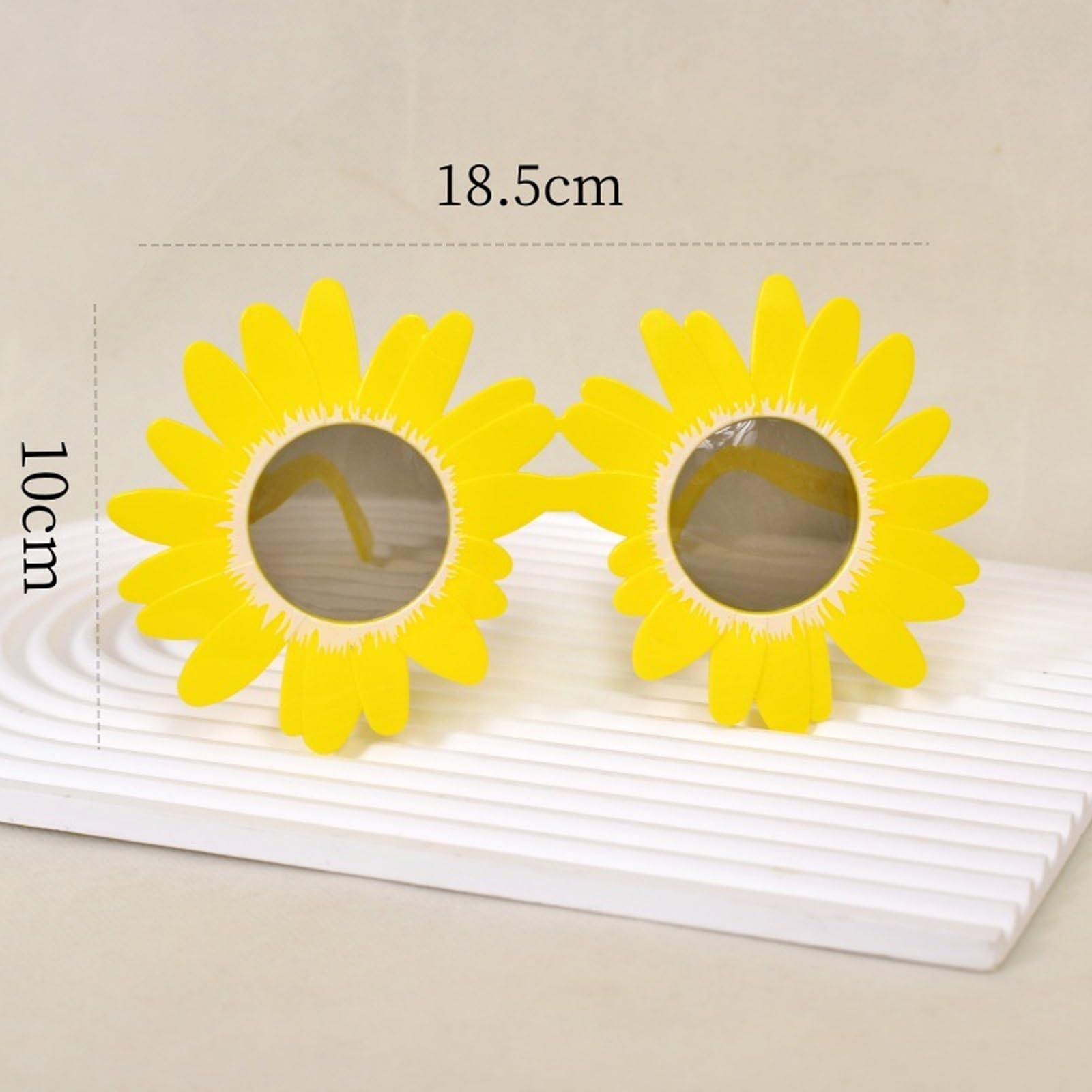 Sunflower Sunglasses for Women & Men - Fun Daisy Flower Glasses for Summer Parties, Festivals, and Costume Events - UV Protection Trendy Accessory