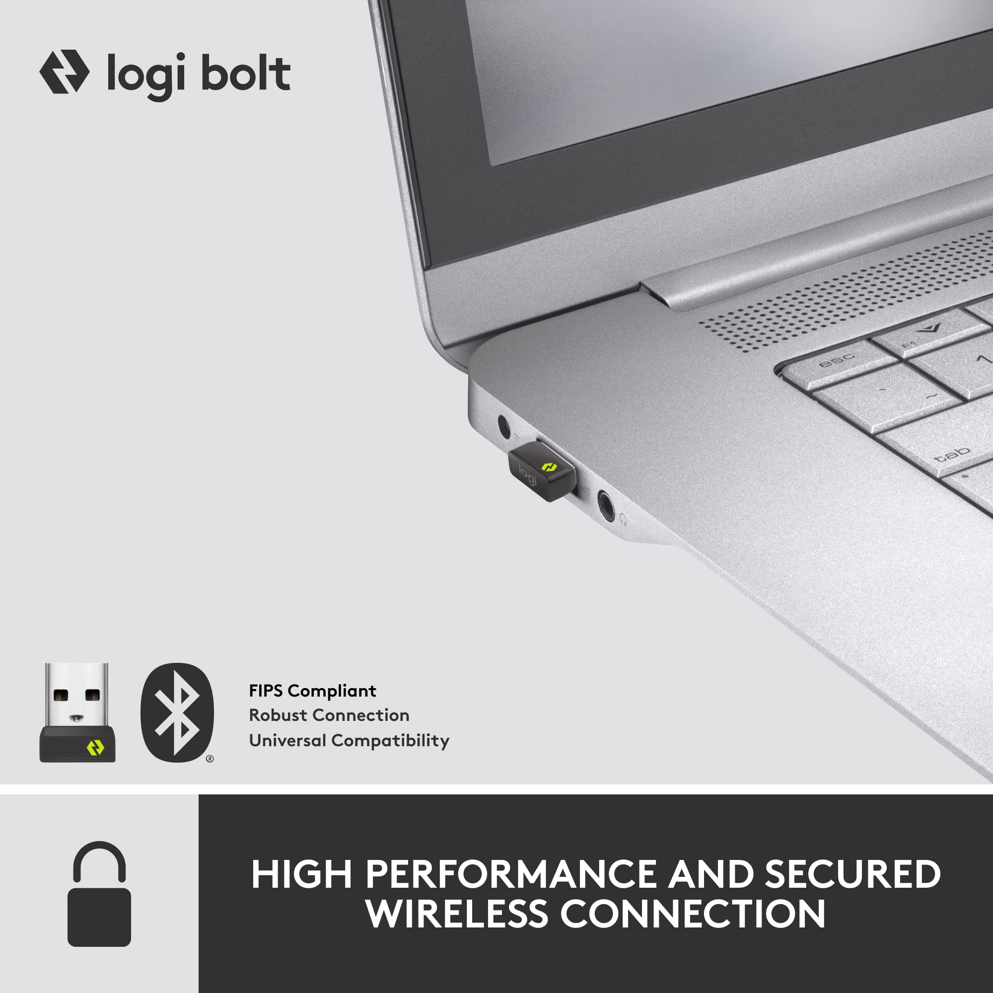 Logitech MX Keys Mini Wireless Keyboard & Mouse Combo for Business - Compact Design, Logi Bolt & Bluetooth Connectivity, Compatible with Windows/Mac/Chrome/Linux (Graphite) - Perfect for Office Work, Remote Work & Home Computing