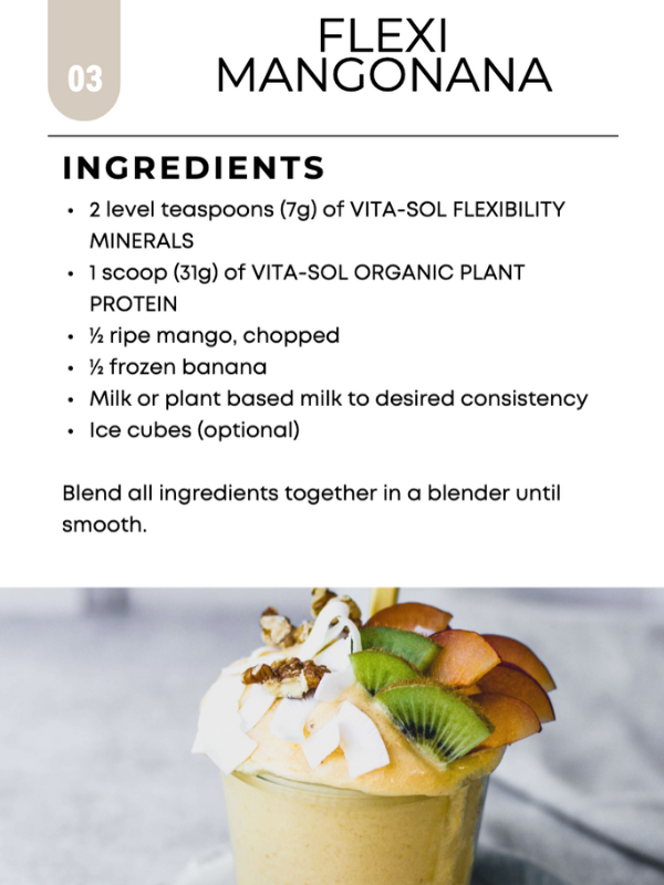 Organic Plant Protein Powder by VITA SOL - Vegan Protein Supplement for Smoothies, Baking & Post-Workout Recovery - Non-GMO, Gluten-Free & Dairy-Free