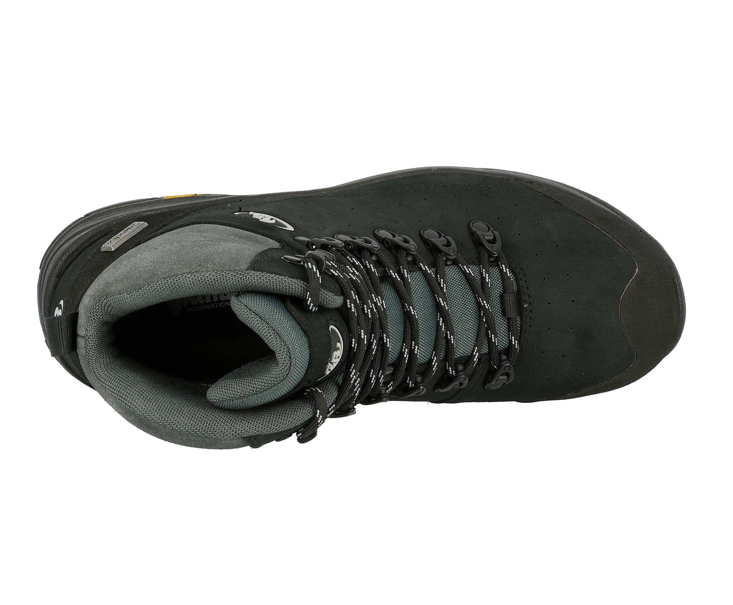 Bruetting Unisex Mount Tanaga Hiking Boots for Men & Women - Black/Gray, Size 8 Women/6.5-7 Men - Durable Outdoor Trekking Shoes for Mountain Climbing & Trail Walking
