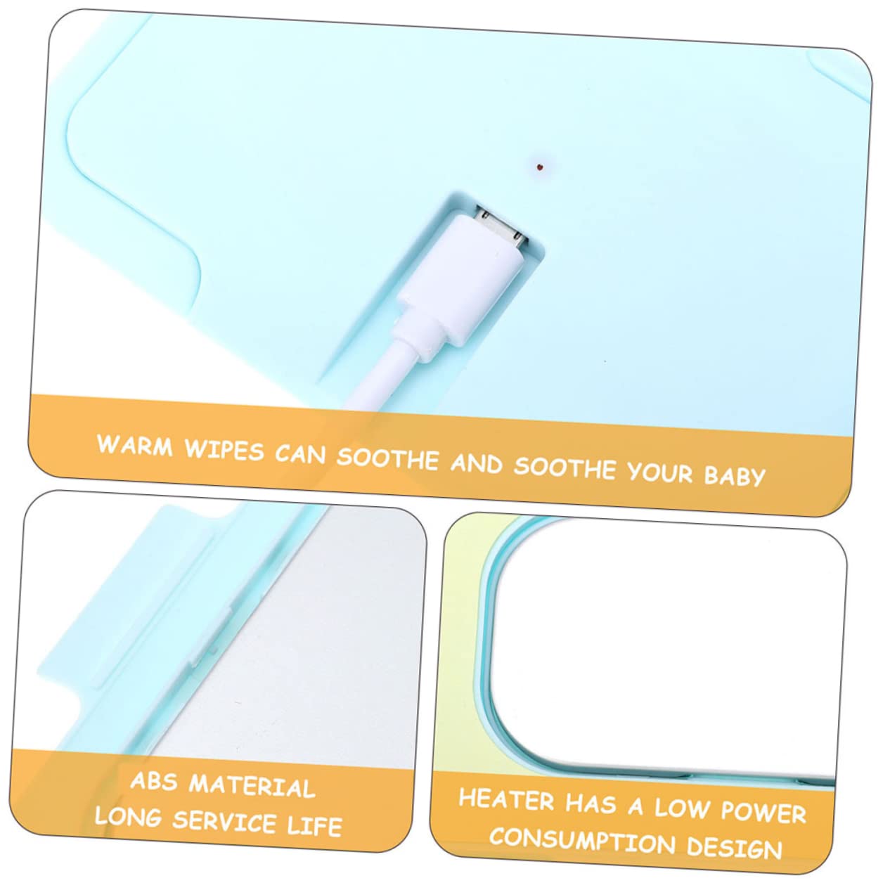 Totority 4-Pack Electric Wet Wipes Warmer & Dispenser - Heated Baby Wipes for Diaper Changes, Facial Cleansing & Makeup Removal - Perfect for Nursery, Bathroom & Travel