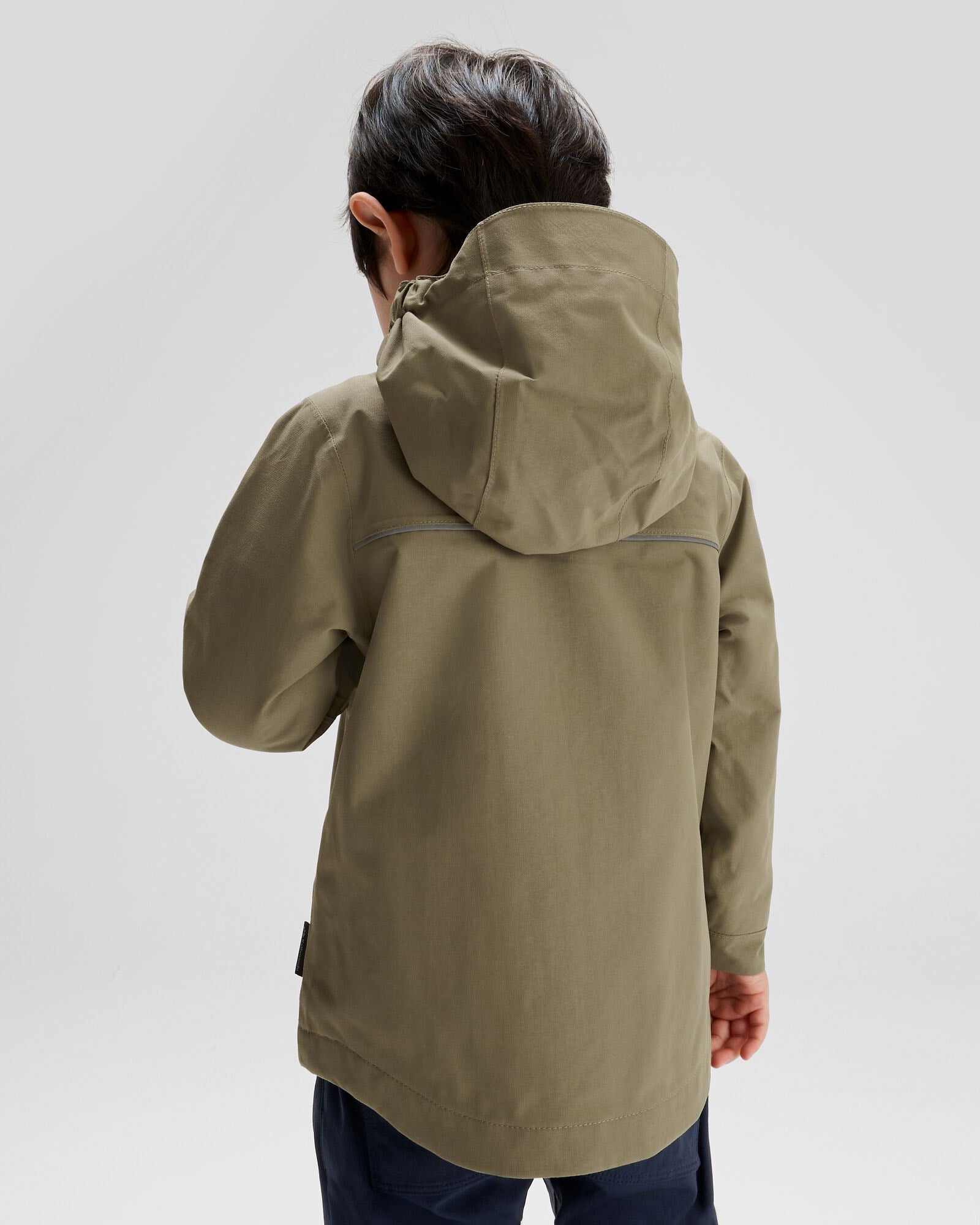 Waterproof Andulo 2-Layer Kids' Rain Jacket for Boys & Girls - Lightweight Outdoor Windbreaker for Hiking, School & Playtime (Beech Color)