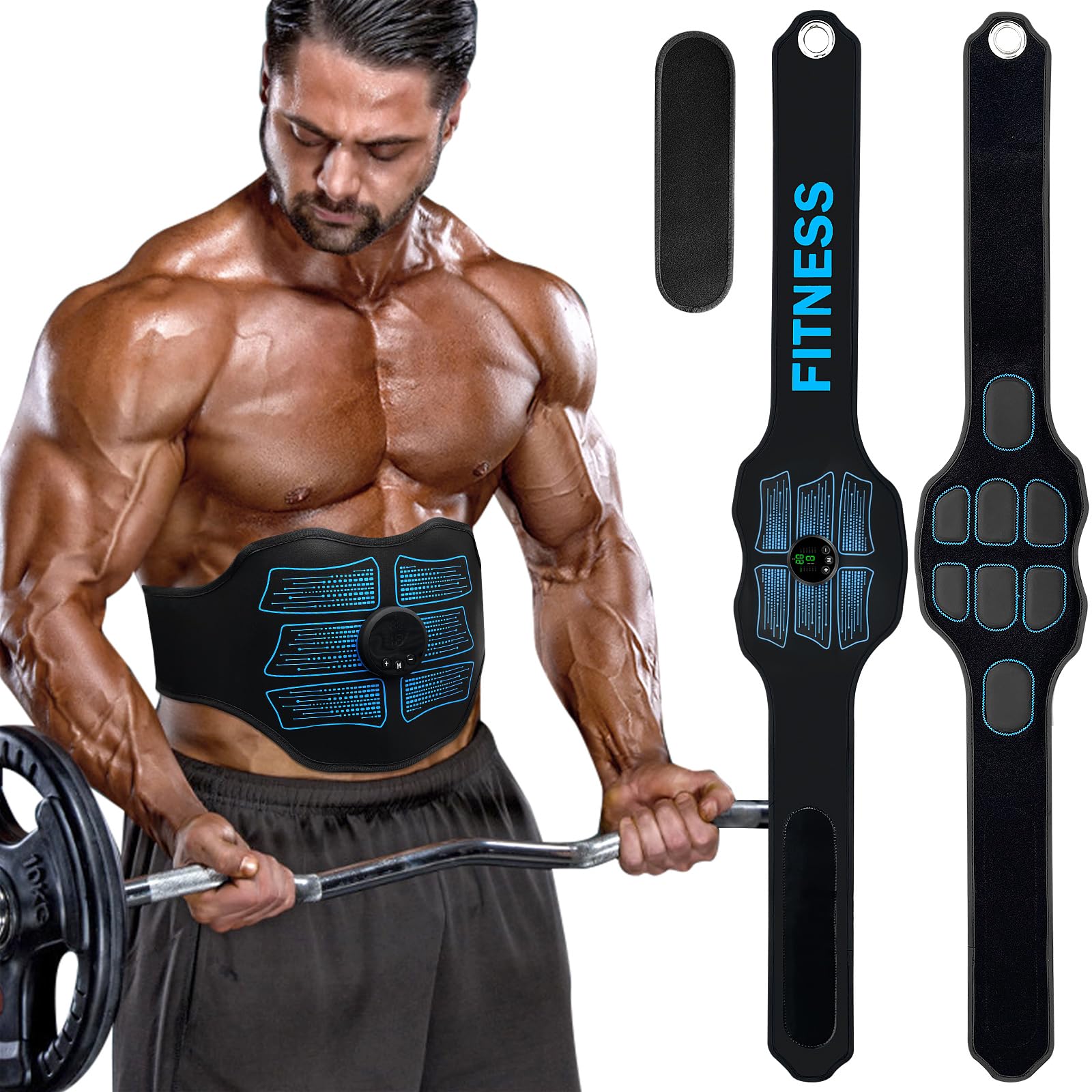 FDA Cleared MHD TENS Muscle Stimulator - Dual Channel TENS & EMS Therapy Device with 12 Preset Programs for Pain Relief, Muscle Recovery & Toning - Perfect for Home Gym, Physical Therapy & Post-Workout Recovery