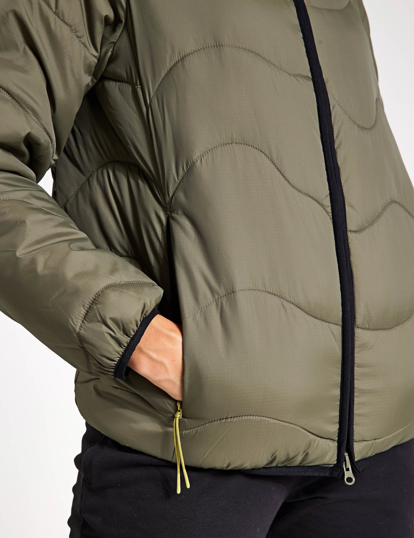 Stormwear Quilted Hooded Puffer Jacket for Men & Women - Warm Winter Coat, Water-Resistant, Lightweight - Dark Khaki | Perfect for Skiing, Hiking & Outdoor Activities