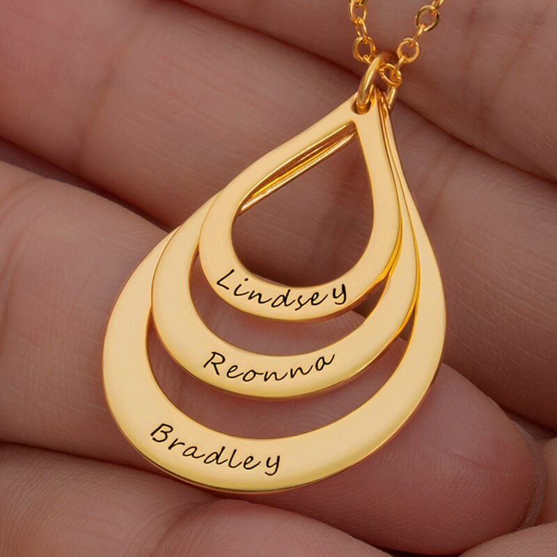 Personalized Rose Gold Name Necklace with Custom Engraving - Perfect for Anniversaries, Birthdays & Gifts | TP041