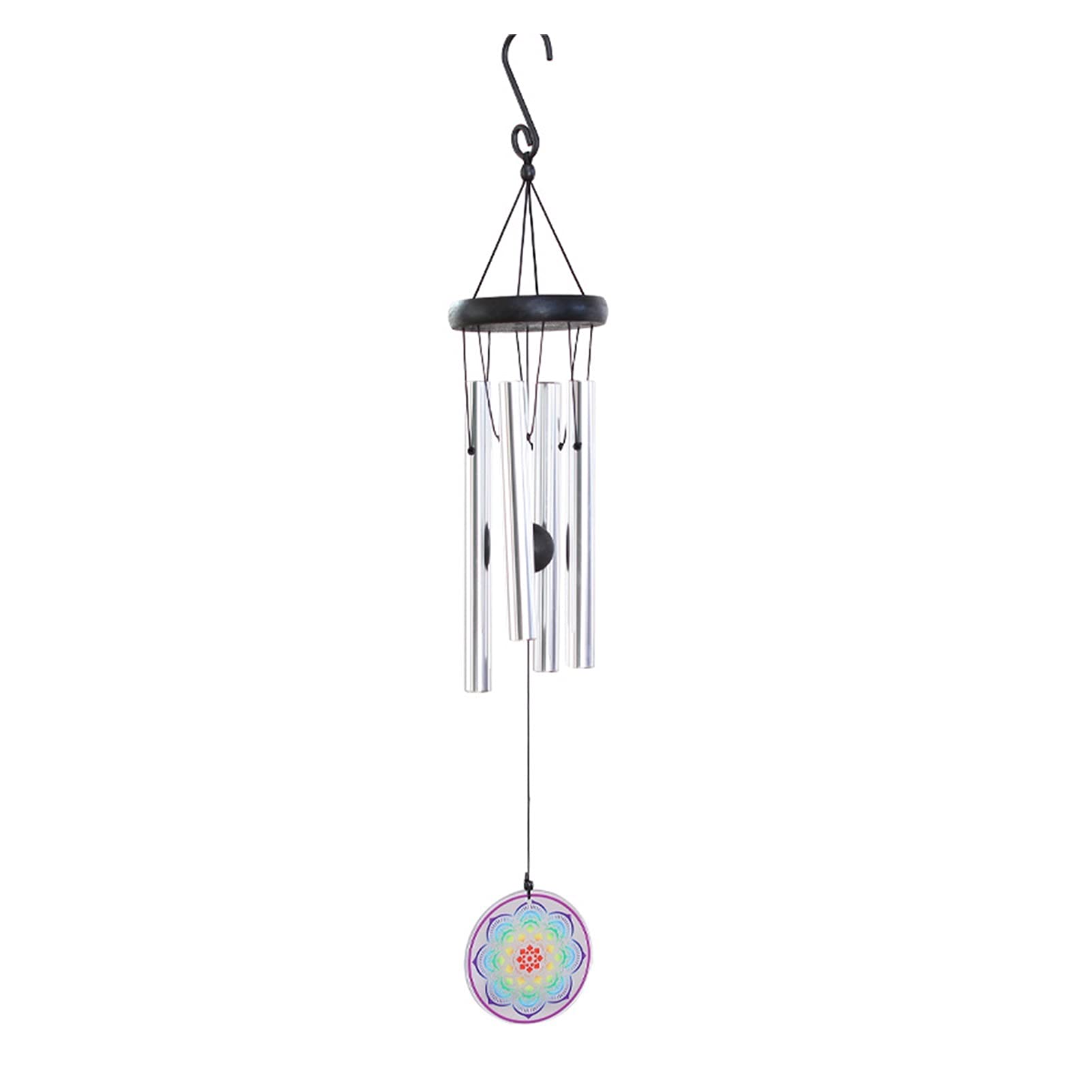 Handmade Glass Wind Chimes - Memorial Gifts & Pine Ornaments for Outdoor Garden Decor - Creative Inkjet Metal Wind Chime for Patio, Porch, and Backyard - Perfect for Relaxation & Memorial Tributes (Size C)
