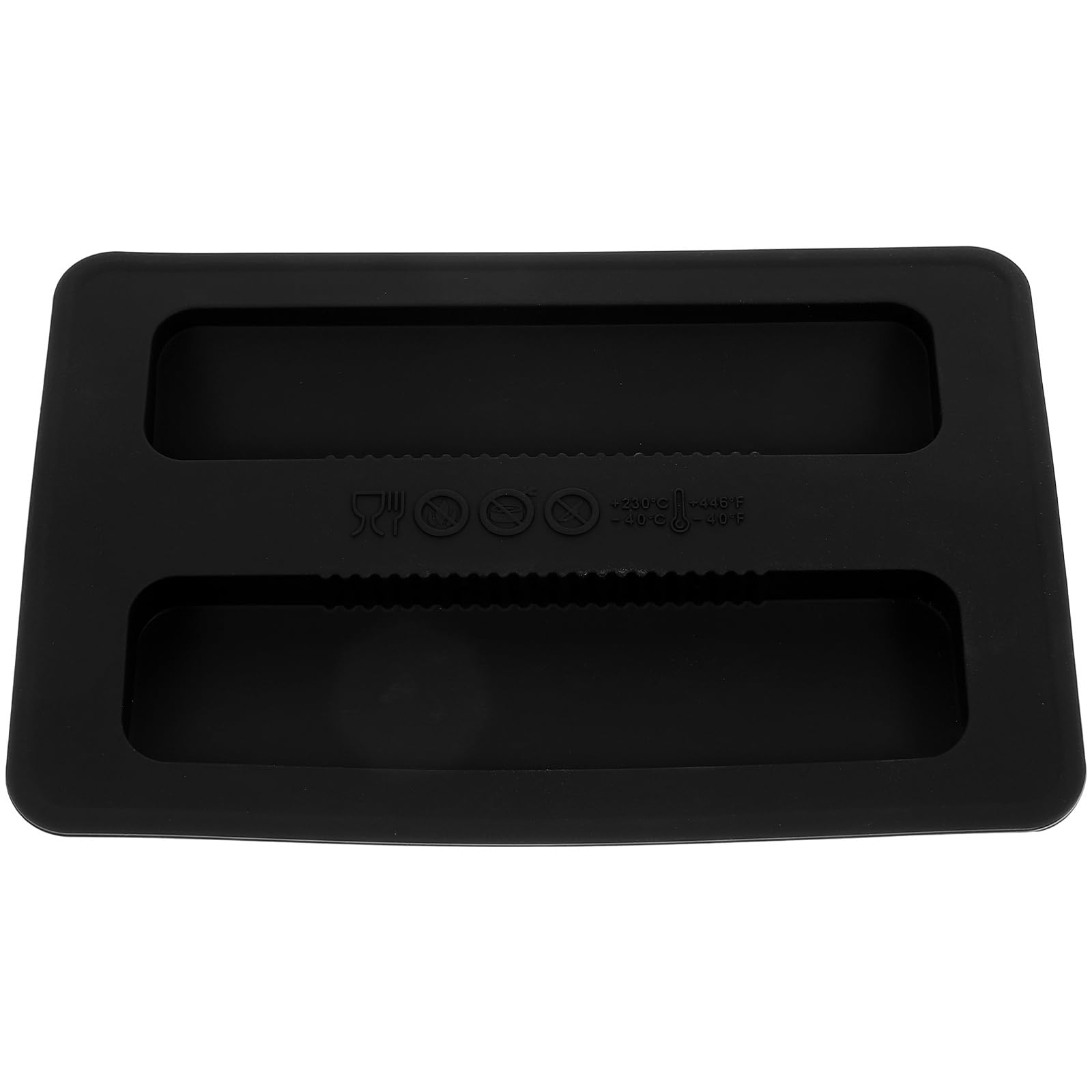 Cabilock 2 Slice Bread Toaster Cover - Silicone Dust Protection for Toaster & Bread Maker - Heat Resistant Appliance Cover - Perfect for Kitchen Countertop & Breakfast Station (Black)