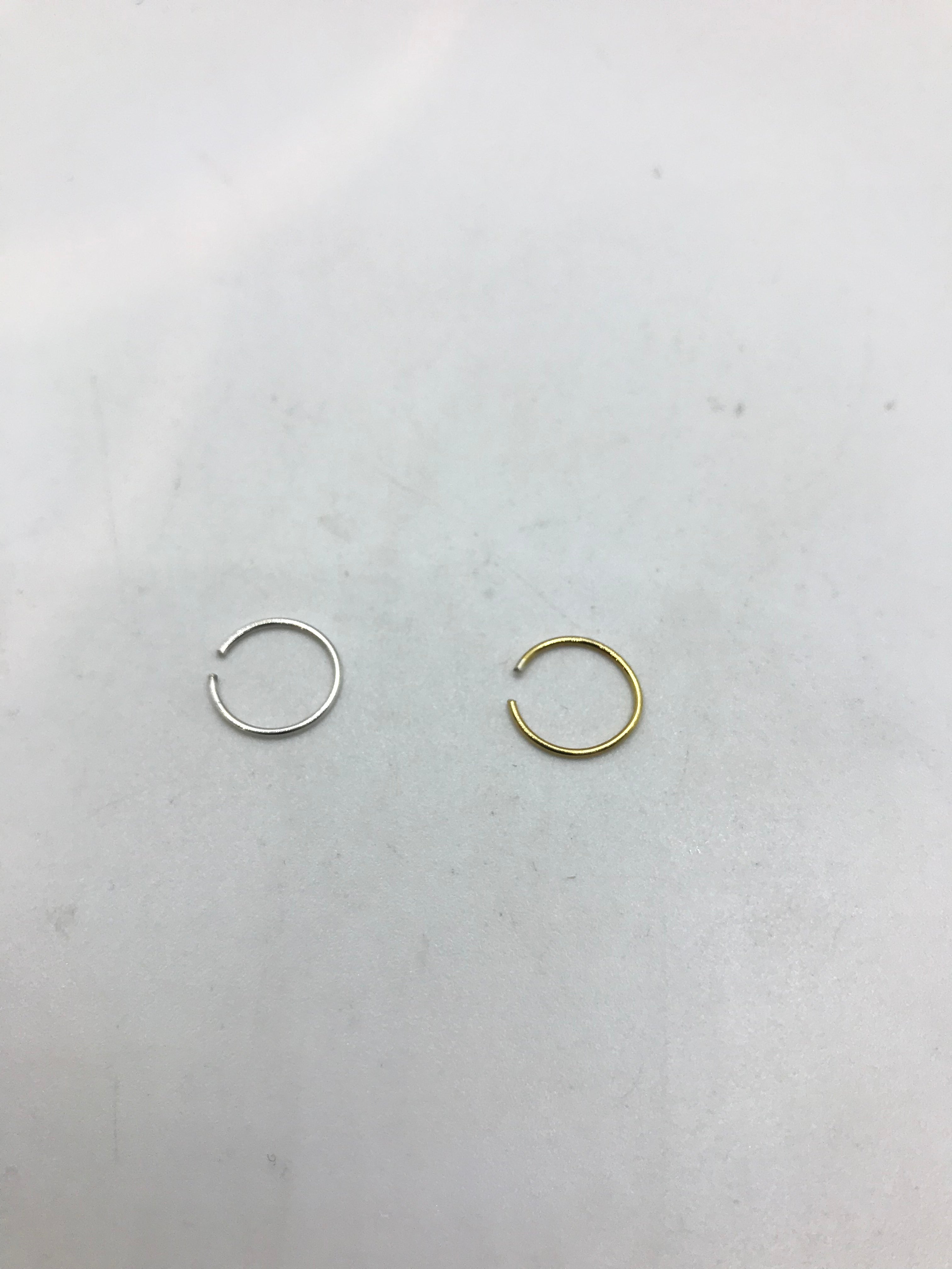 Simple & Stylish Plain Nose Rings for Women - Hypoallergenic Surgical Steel Nose Hoops - Perfect for Everyday Wear, Parties & Special Occasions