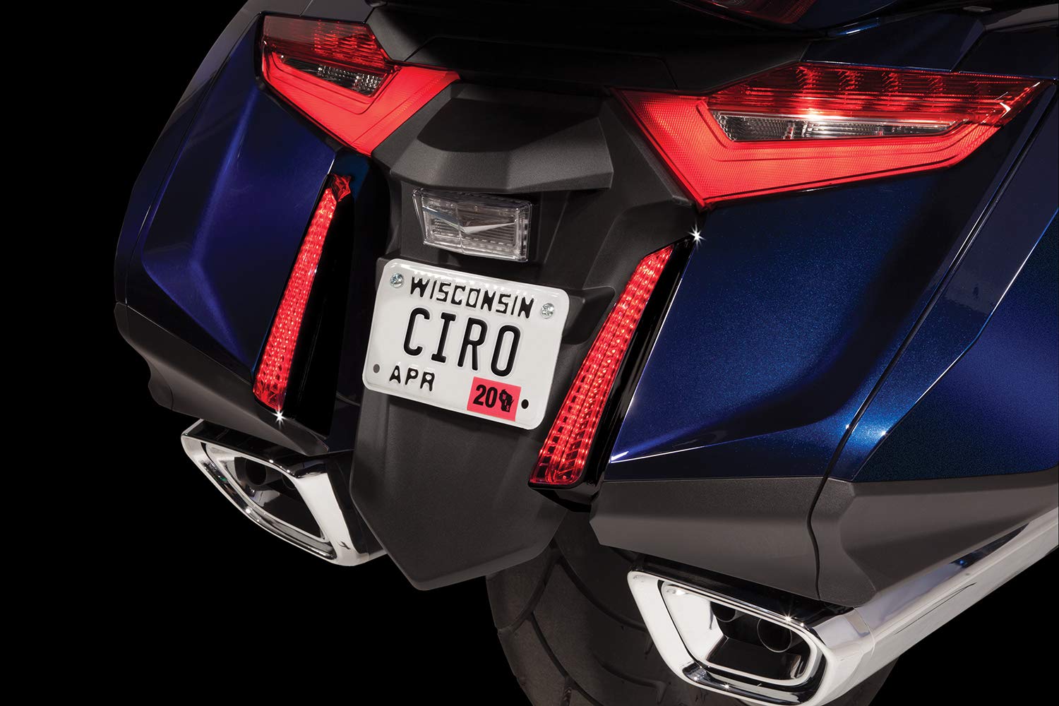 Goldstrike LED Filler Panel Lights for Honda Gold Wing Black - Motorcycle Accent Lighting for Night Riding & Custom Styling