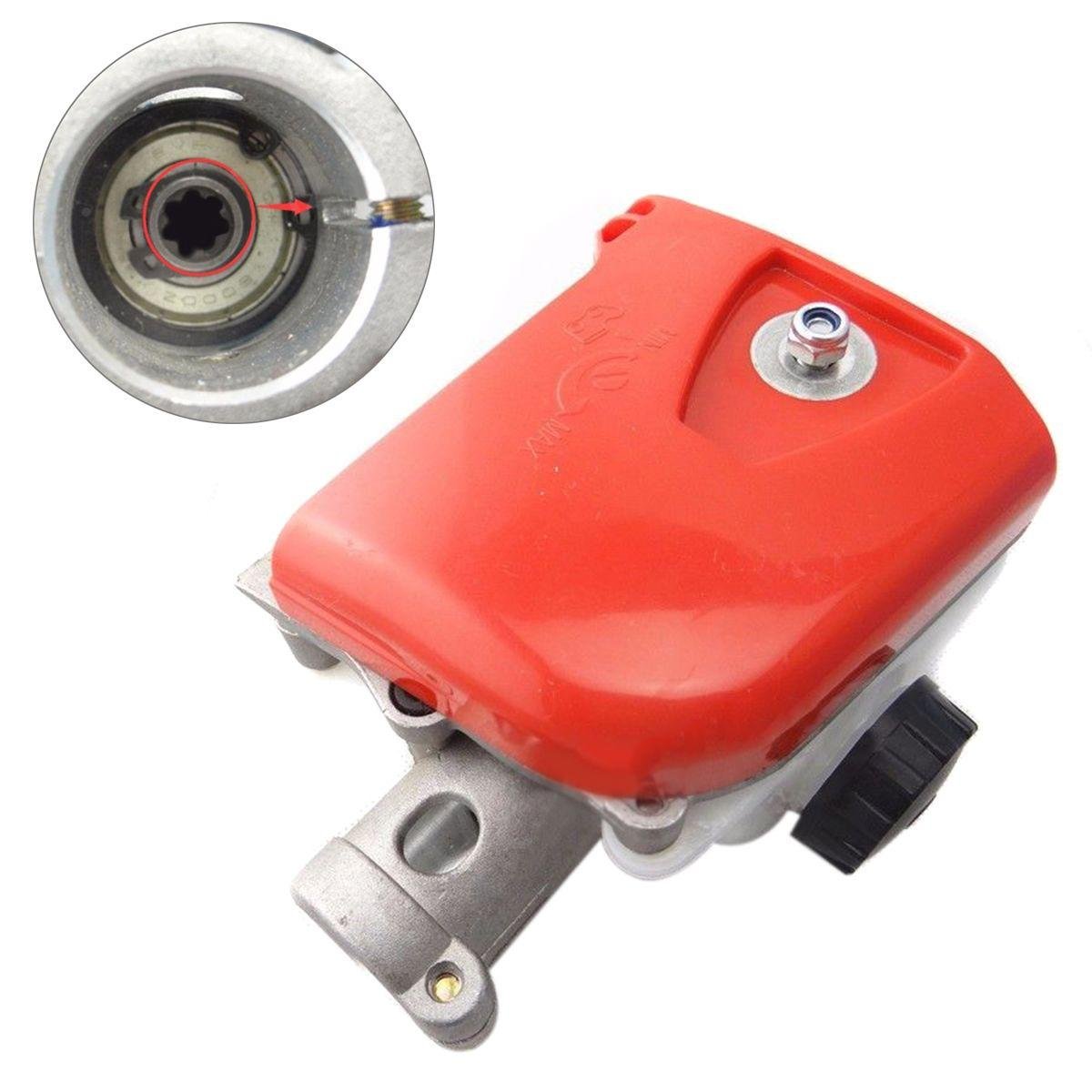 **26mm Chainsaw Gearbox Head - Orange Spline Gear Head for Pole Saw & Tree Cutter - Lawn Mower Attachment Tool (9 Spline) - Perfect for Landscaping, Tree Trimming & DIY Projects**