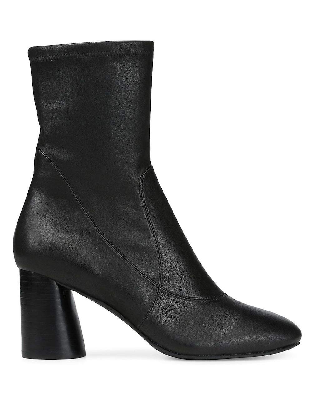 Donald J Pliner Women's Gisele2 Square Toe Ankle Boots - Black Leather Fashion Booties Size 10.0 | Comfortable & Stylish for Office, Night Out & Fall Wardrobe