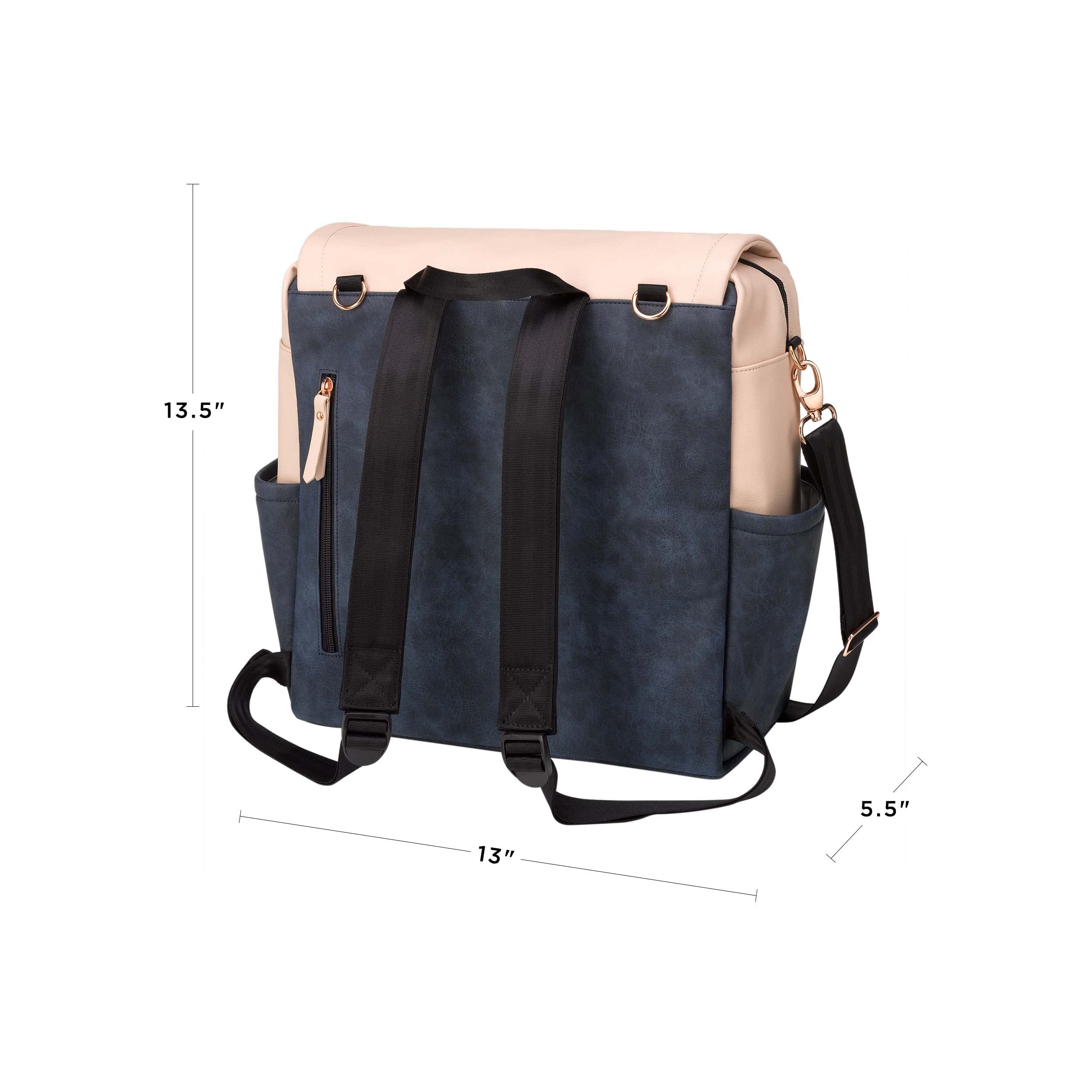 Petunia Pickle Bottom Boxy Backpack - Stylish & Spacious Diaper Bag for On-The-Go Moms | Waterproof Baby Carrier Backpack with Multiple Pockets | Perfect for Travel, Shopping & Daily Outings (Indigo Blush)