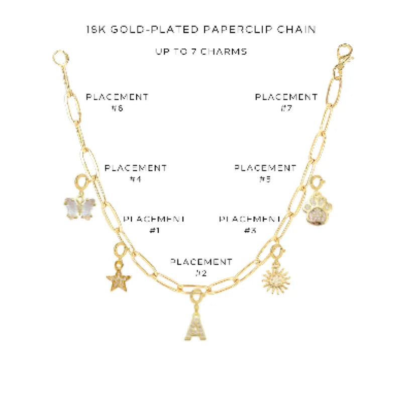 Elegant Charm Bracelet with Assorted Charms - Perfect for Women's Jewelry Collection & Gift Giving - $58.00 | Ideal for Parties, Weddings & Everyday Wear