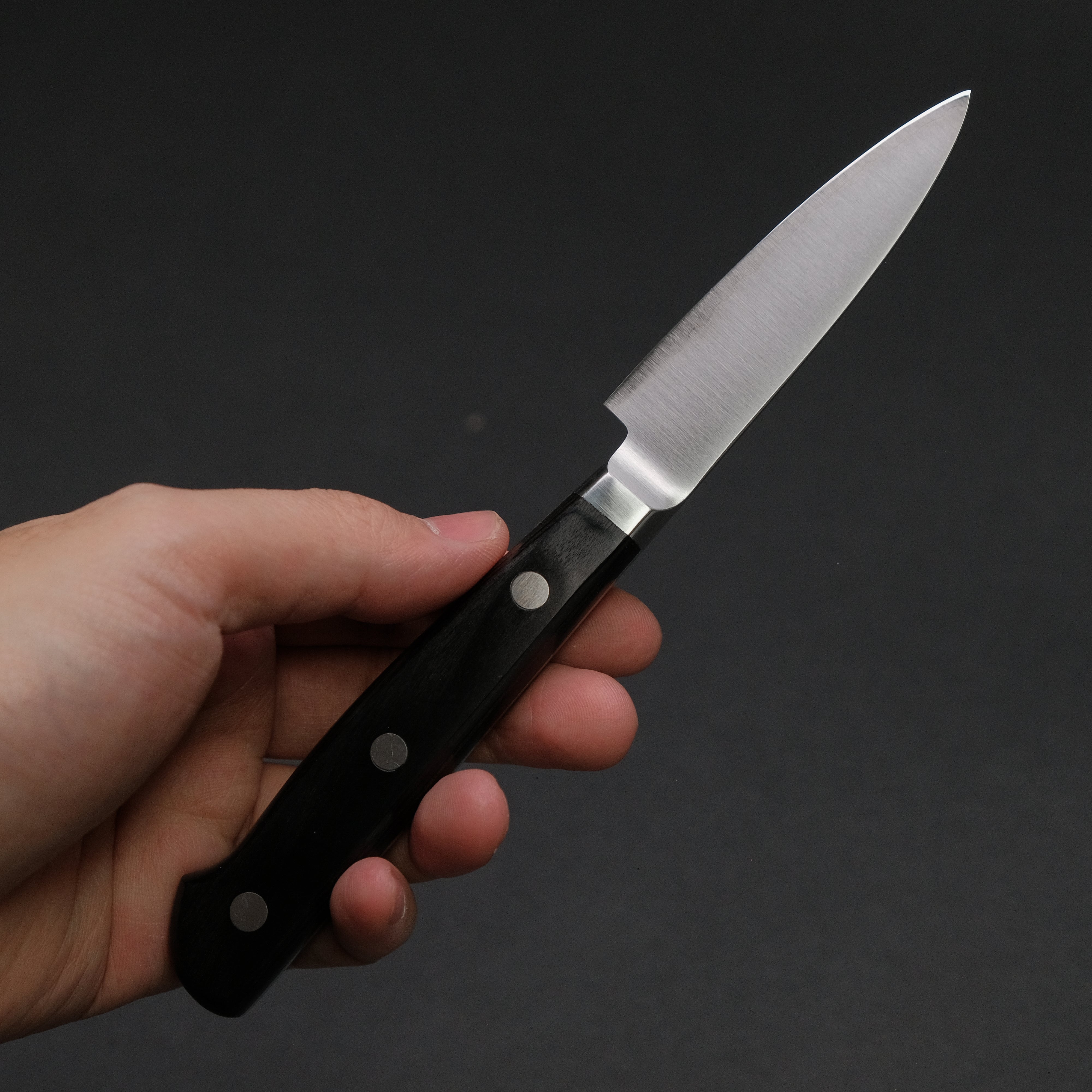 Ohishi VG5 Paring Knife 80mm with Pakka Wood Handle - Premium Japanese Kitchen Knife for Precise Peeling, Slicing & Garnishing - Perfect for Fruits, Vegetables & Small Kitchen Tasks
