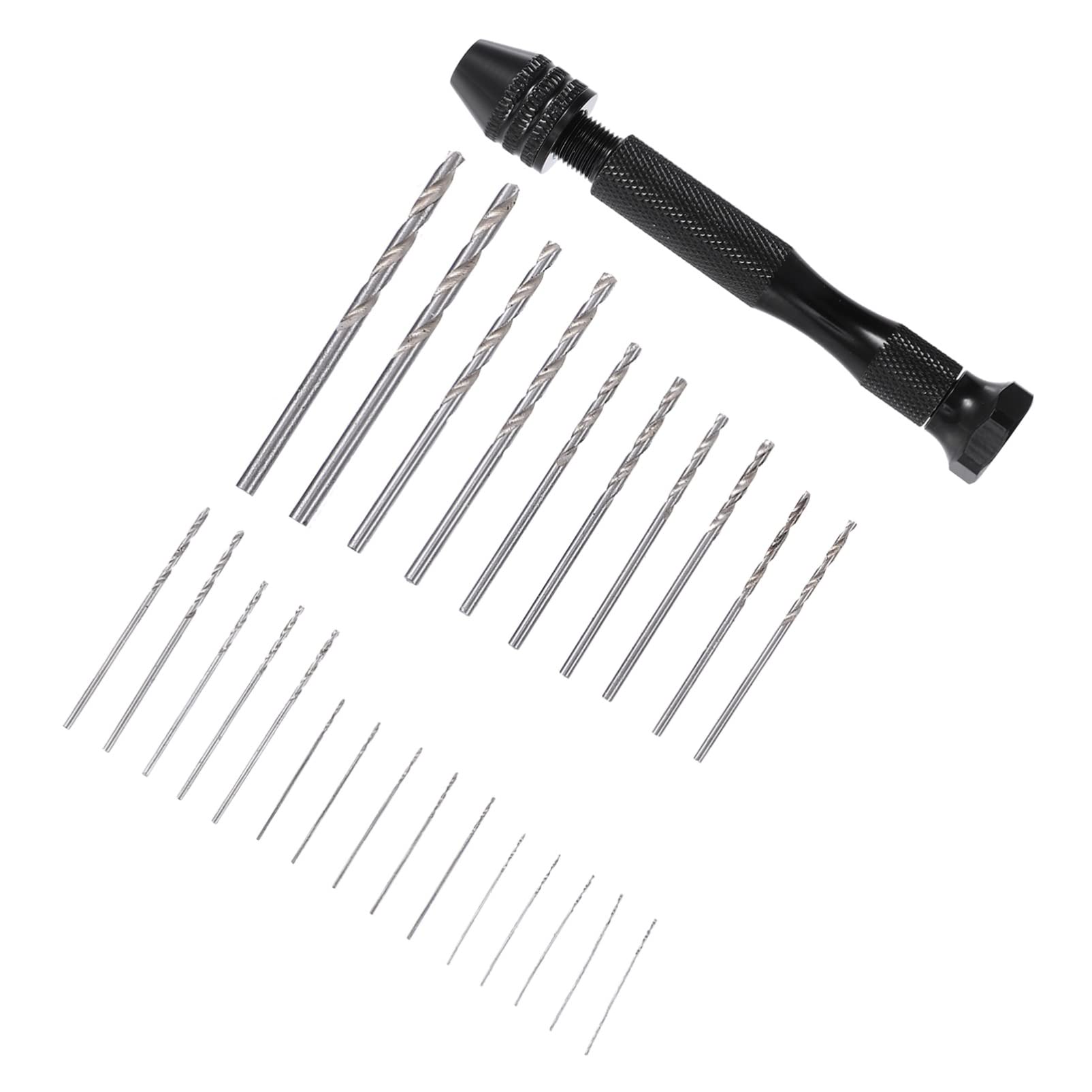 VILLCASE Mini Hand Drill Tool Set with Pin Vise & Drill Bits - Perfect for Woodworking, Jewelry Making, and DIY Craft Projects