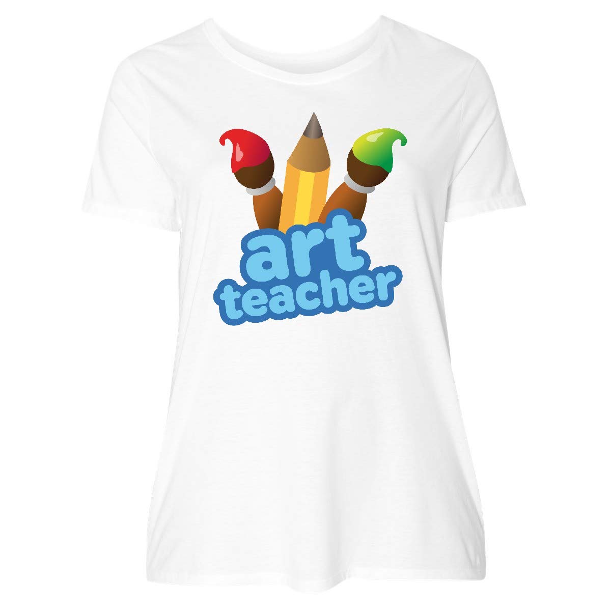 Inktastic Art Teacher Gifts - Cute Artist Women's Plus Size T-Shirt - Perfect for Art Class, Teacher Appreciation & Creative Outfits