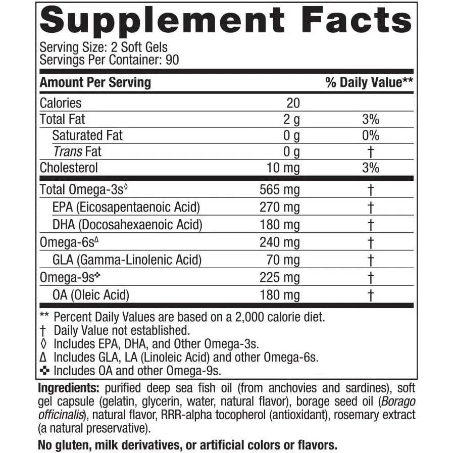 Nordic Naturals Complete Omega-3 Fish Oil Supplement - 180 Softgels for Heart, Brain & Joint Health - Supports Immune System & Healthy Skin - Perfect for Adults & Active Lifestyles