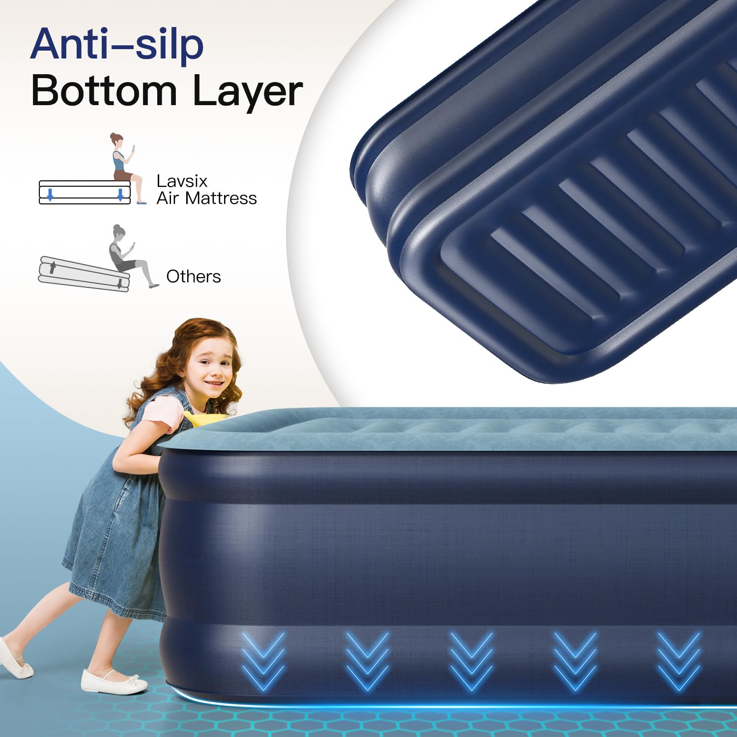 **Twin Air Mattress with Built-in Pump - 20
