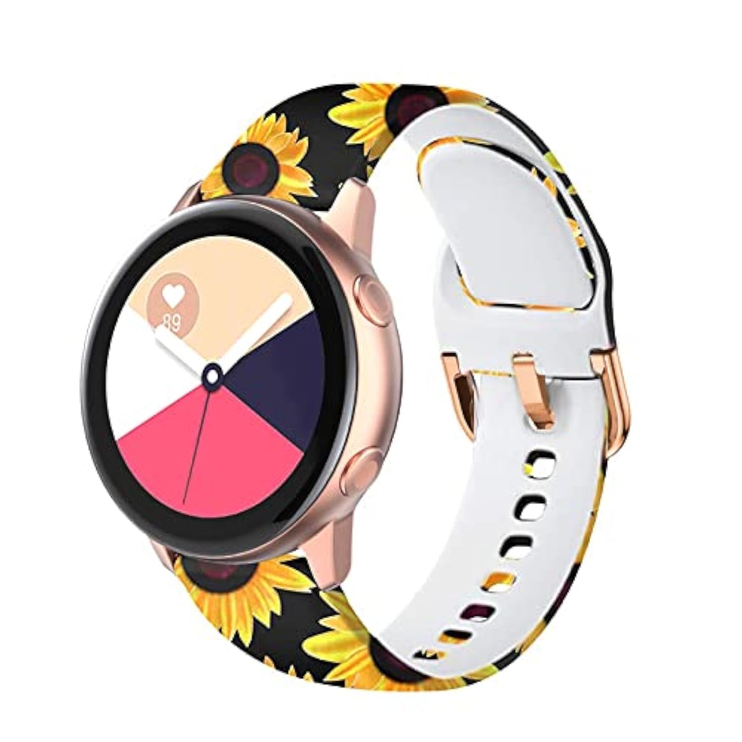 TOOLAIK 20mm Sports Wristband Compatible with Samsung Galaxy Watch 6 Classic 47mm/43mm, Watch 5/5 Pro, Watch 4, Galaxy Watch 3 41mm & Active 2 40mm/44mm - Durable & Comfortable Watch Band for Men & Women - Perfect for Running, Gym & Everyday Wear