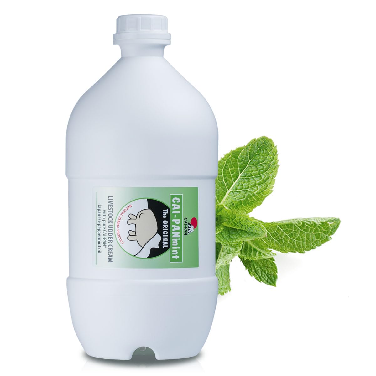 **Cai-Pan Livestock Udder Cream with Pure Japanese Peppermint Oil & Herbal Blend - 88 fl. oz (1 Pack) - Soothes & Protects Cow & Goat Udders for Dairy Farming & Livestock Care**