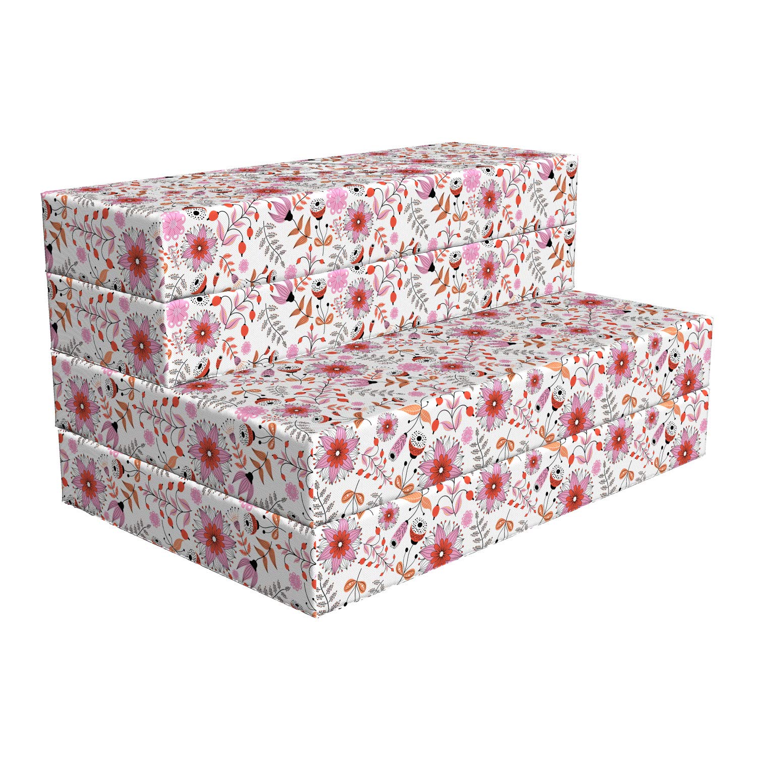 Ambesonne Floral Foldable Mattress - 74.8