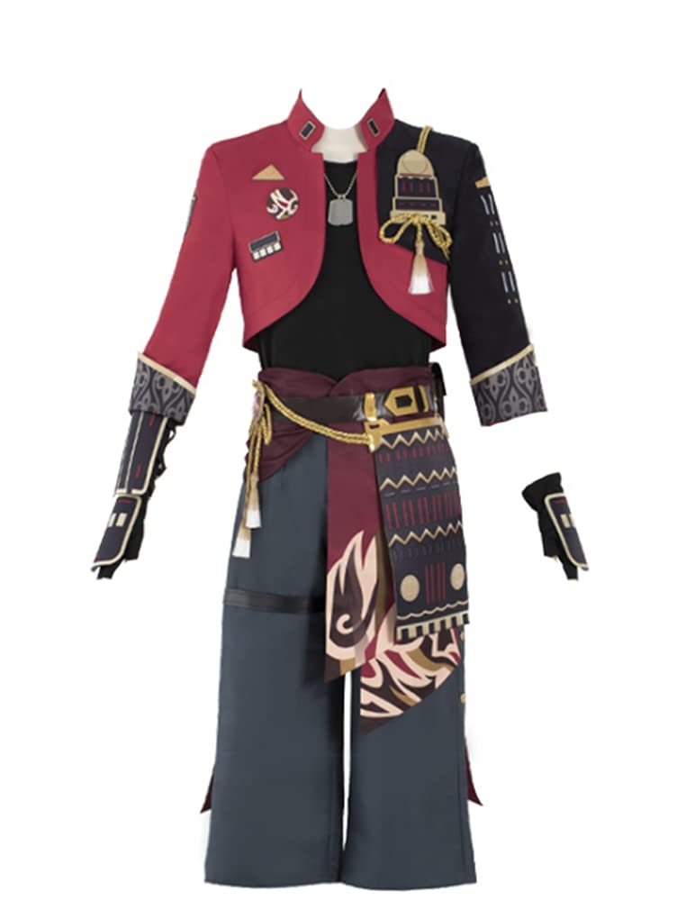 Genshin Impact Thoma Cosplay Costume Full Set for Men - Anime Halloween Uniform Outfit | Perfect for Conventions, Cosplay Events, and Themed Parties