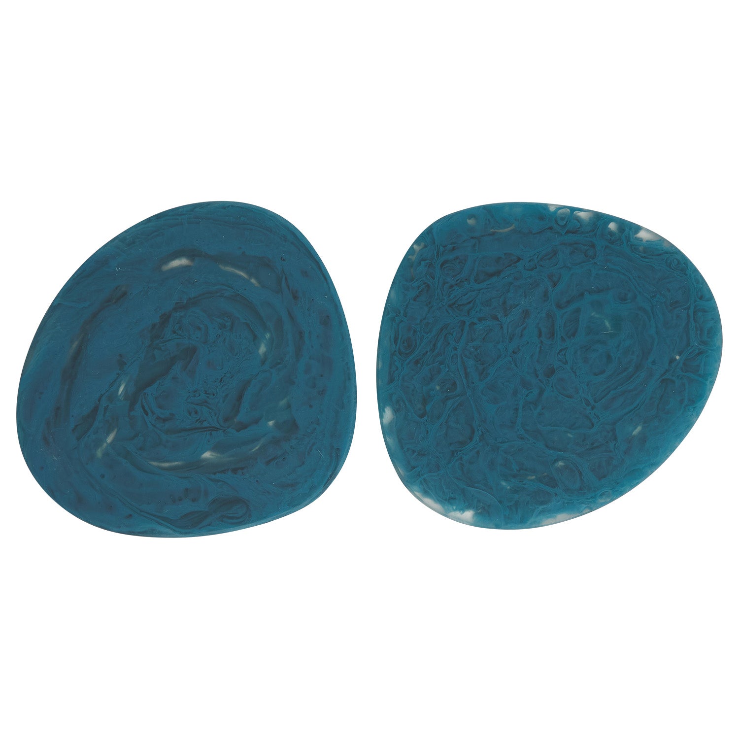 Fenella Coasters Set of 2 - Absorbent Cork Drink Coasters for Hot & Cold Beverages - Perfect for Coffee Tables, Bars, and Home Decor - Capri Design