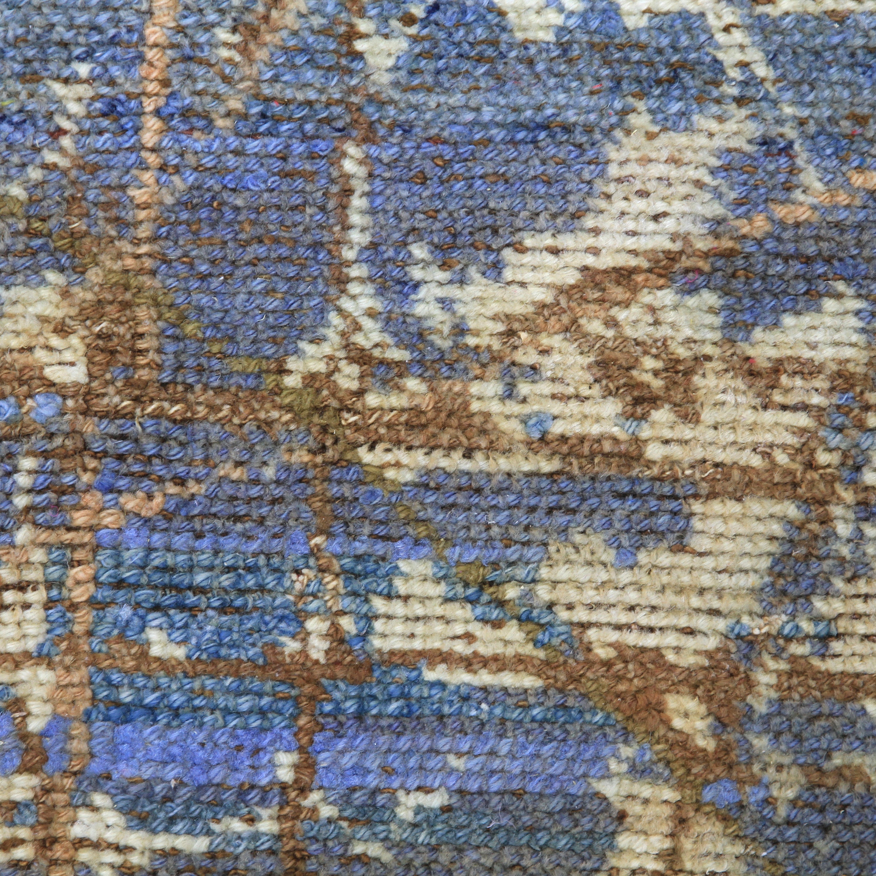 Blue Alchemy Transitional Abstract Wool Rug 9' x 10'5 - Soft Handmade Area Rug for Living Room, Bedroom & Office Decor