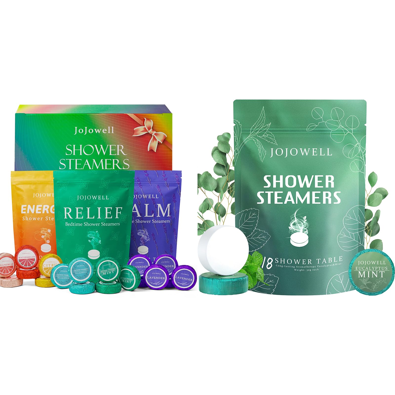 36 Pack Aromatherapy Shower Steamers with Organic Essential Oils - Relaxing Bath Bombs for Women, Self Care Gifts for Birthday, Mother's Day & Spa Night at Home