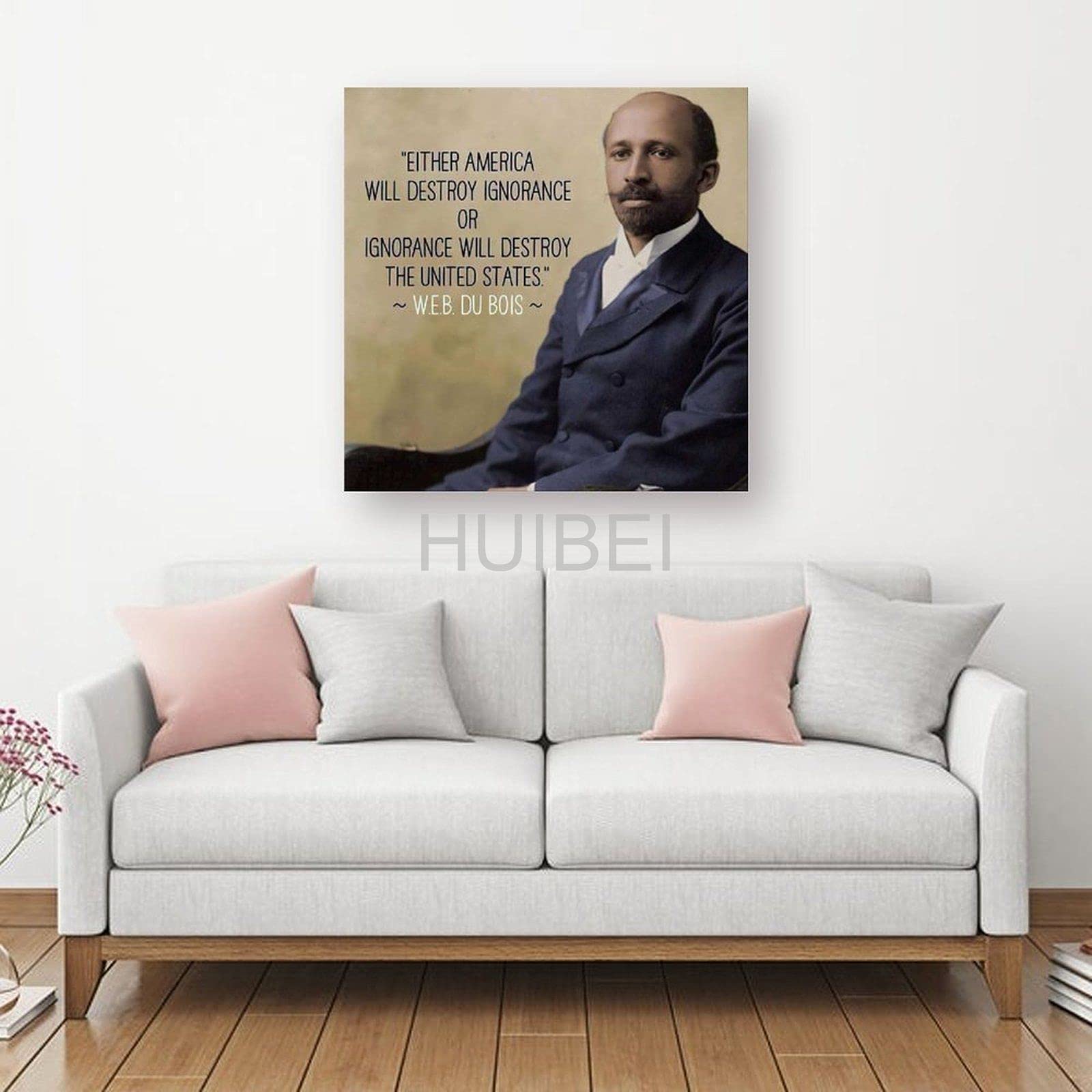 W.E.B Du Bois Poster - Inspirational Wall Art of Great Leader & Fearless Pioneer - 12x12 inch (30x30cm) Home Decor for Bedroom, Office & Study Room - Perfect for Black History Month & Educational Spaces