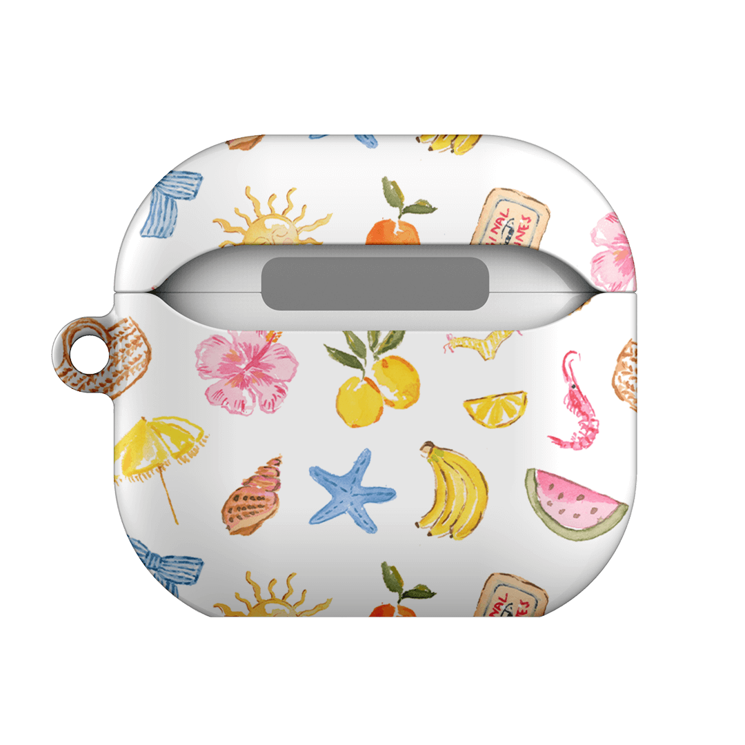 Stylish Summer Icons AirPods Case - Trendy Protective Cover for Apple AirPods 1/2/3 & Pro - Perfect for Beach, Travel & Outdoor Activities