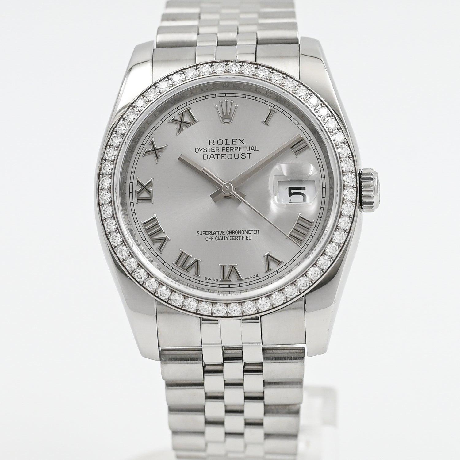 Authentic Rolex Datejust 36mm Stainless Steel Watch 2011 Model - Perfect for Business, Formal Events & Luxury Gift Giving