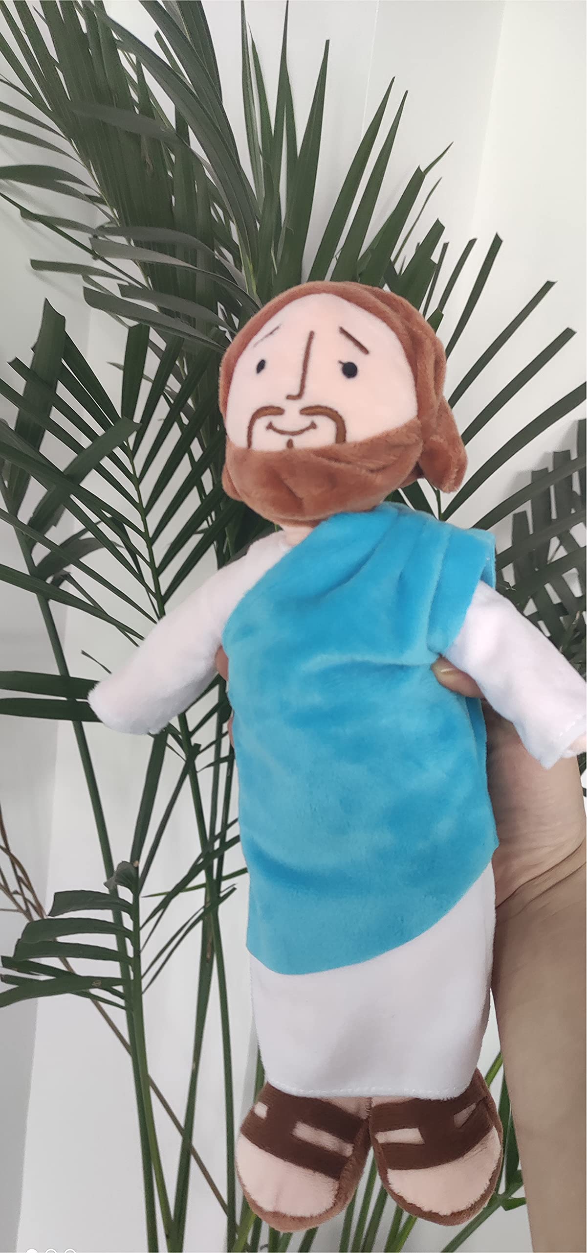 13 Inch My Friend Jesus Plush Doll - Classic Christ Religious Savior Stuffed Animal Toy with Smiling Face - Perfect Religious Gift for Boys & Girls - Great for Sunday School, Bible Study & Christian Party Favors (Medium)