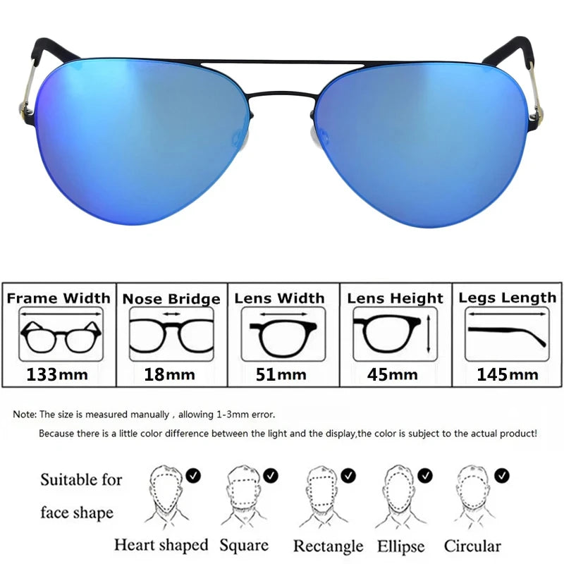 Aimee Women's Full Rim Oval Double Bridge Titanium Sunglasses 198001 - Stylish UV Protection Shades for Driving, Beach & Outdoor Activities